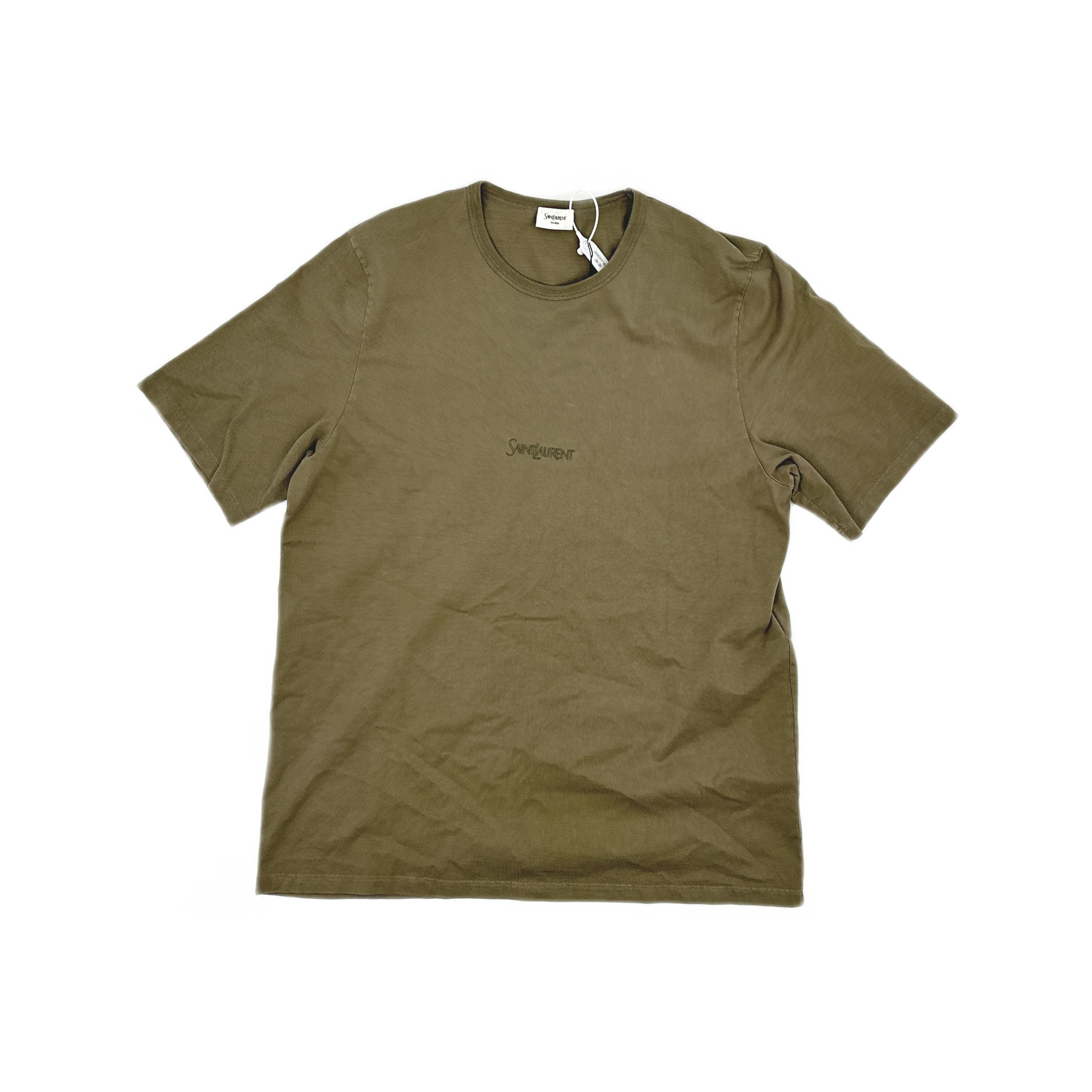 Saint Laurent Paris Saint Laurent Embroidered T-Shirt Size XL Size US XL / EU 56 / 4 - 1 Thumbnail