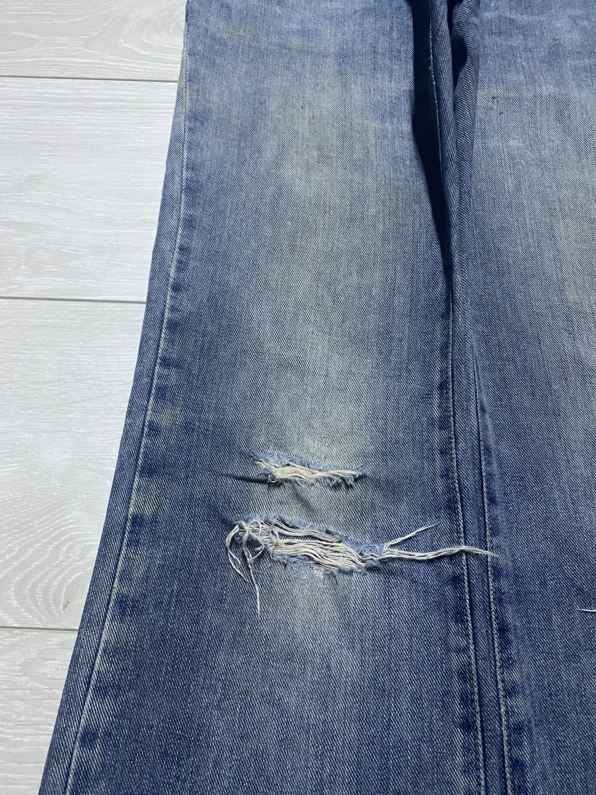 Japanese Brand Vintage Japanese Bobson Ladys Grunge Distressed Flare Jeans Size US 28 / EU 44 - 7 Thumbnail