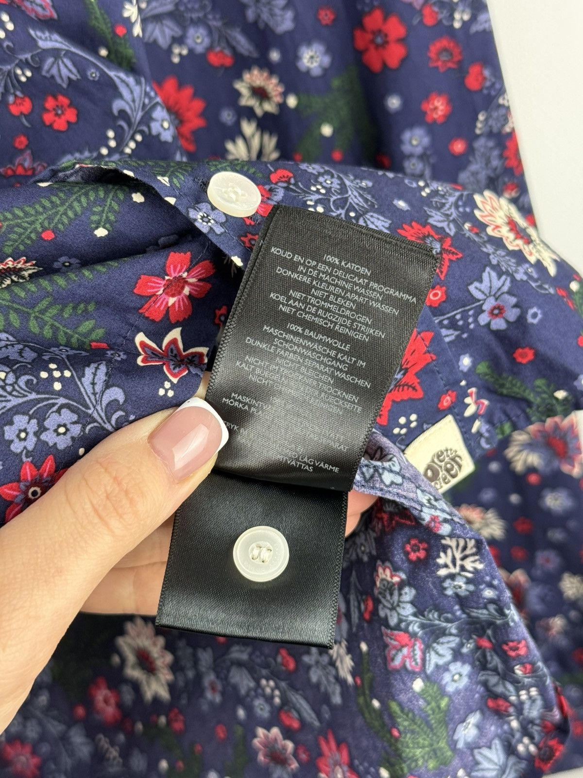Pretty Green Pretty Green Floral Pattern Long Sleeve Button Up Shirt Size US S / EU 44-46 / 1 - 15 Thumbnail