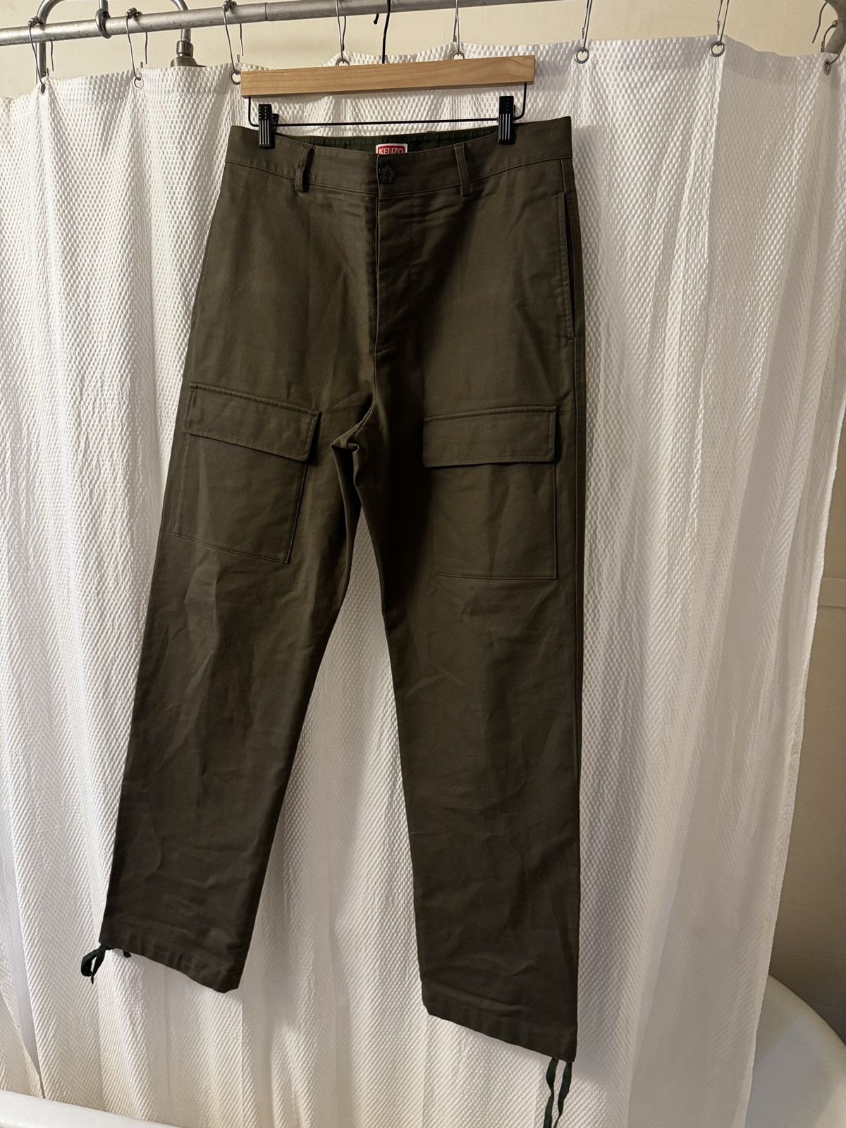 Kenzo Kenzo logo-patch cargo trousers sz 42 fr (sz 34 us) Size US 34 / EU 50 - 1 Thumbnail