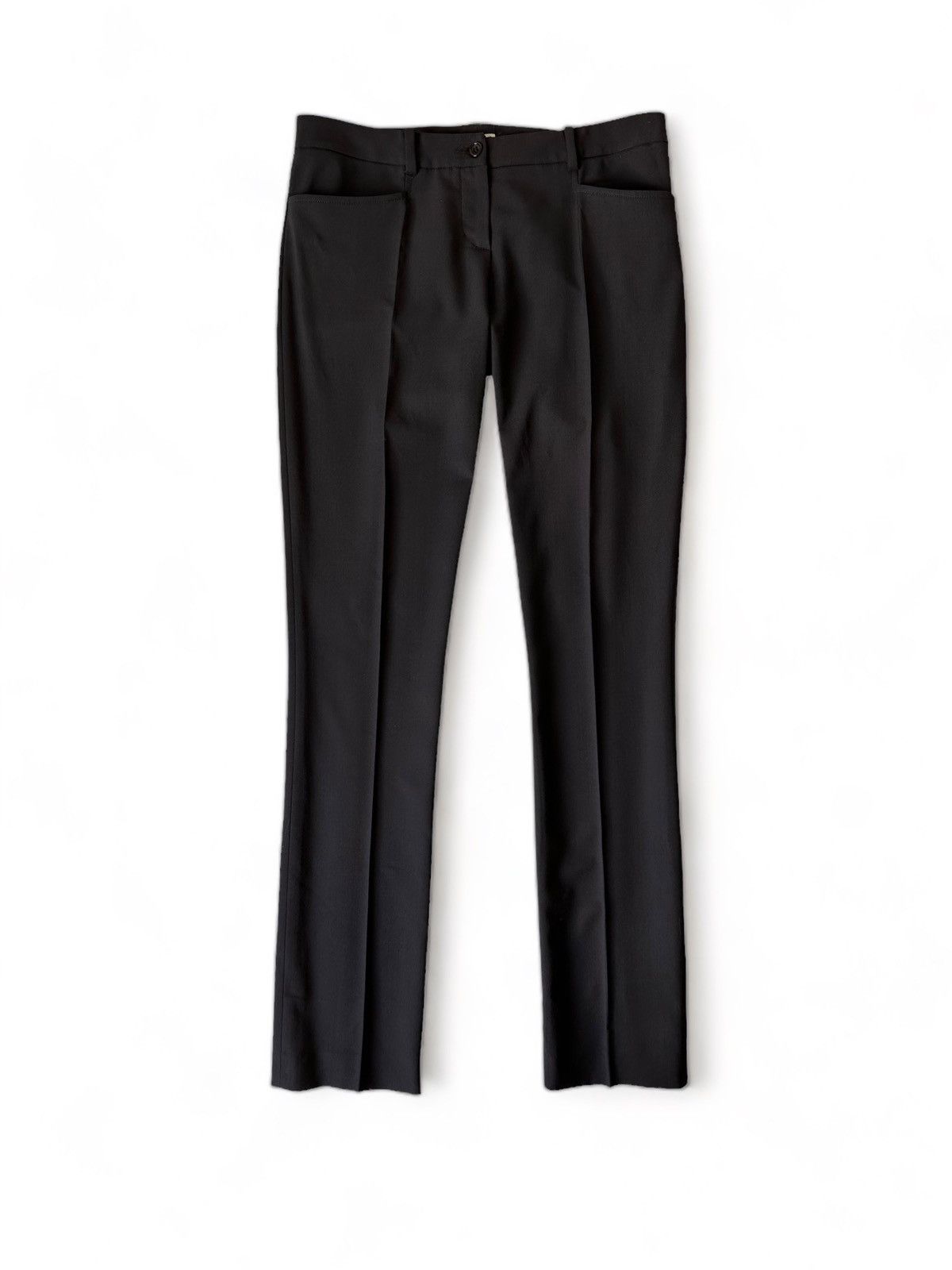 Miu Miu y2k Vintage MIU MIU Low Rise Wool Pants IT40/US4/S Size 27" / US 4 / IT 40 - 1 Thumbnail