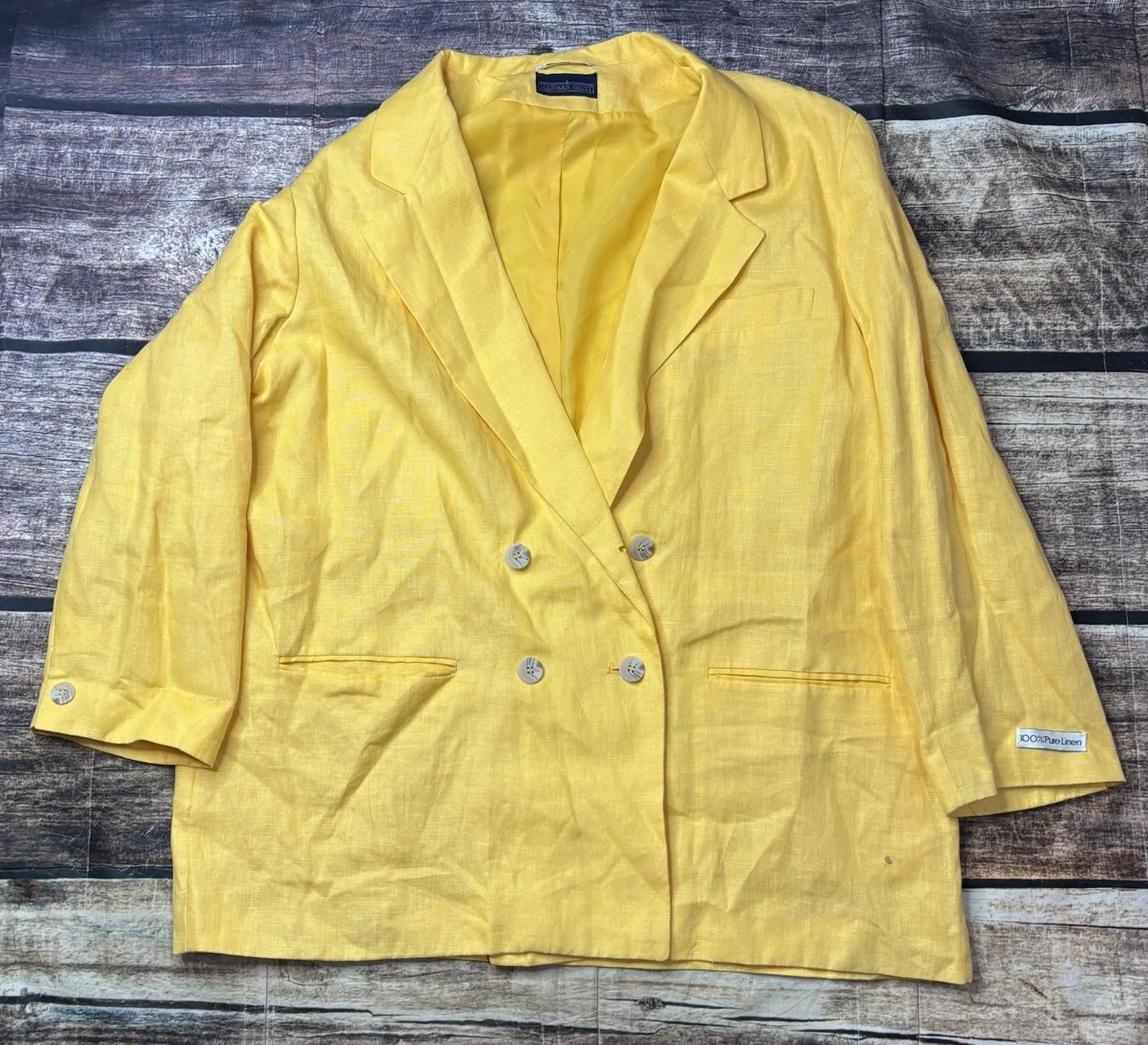 Other Herman Geist Blazer Jacket Womens Size 20 3XL Pure Linen Size 3XL / US 20-22 - 11 Thumbnail