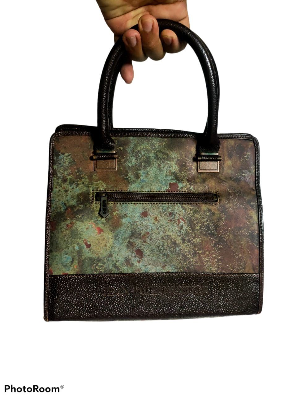 JEAN PAUL GAULTIER 1980s leather handbg