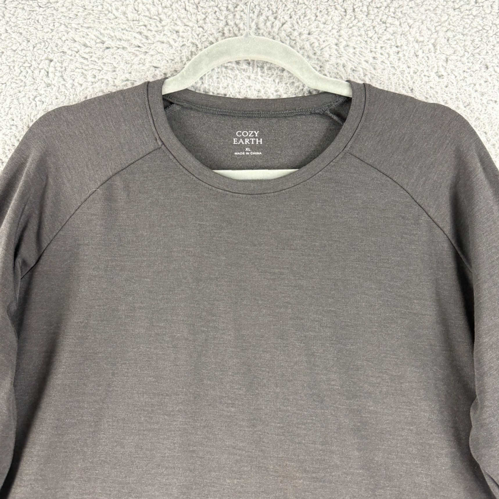 Vintage Cozy Earth Sweatshirt Womens XL Gray Long Sleeve Crew Neck Pullover Soft Size XL / US 12-14 / IT 48-50 - 3 Thumbnail