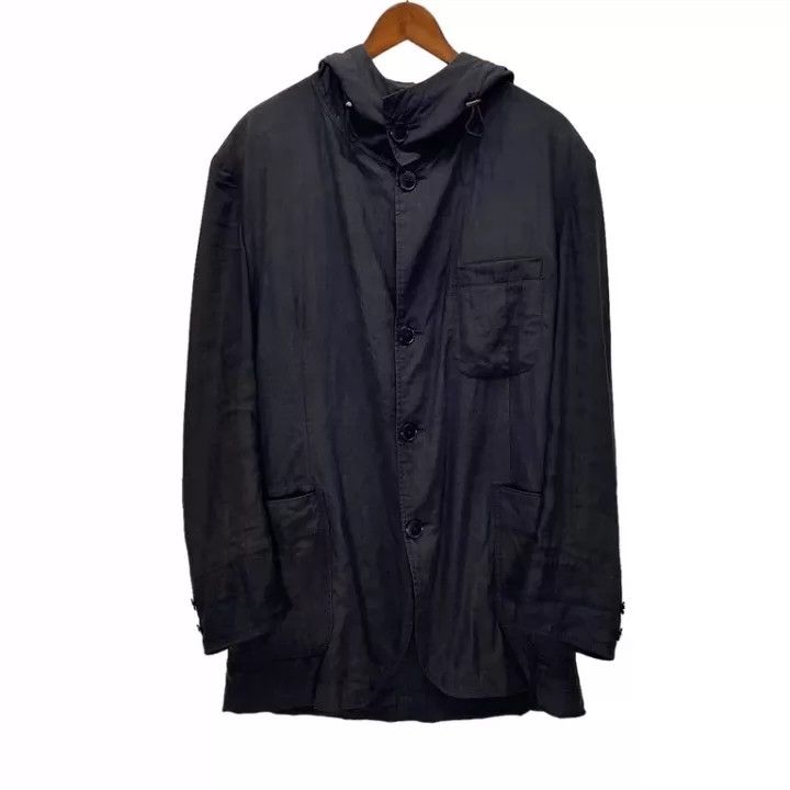 Yohji Yamamoto Yohji Yamamoto | 2008Ss Silk Linen Hooded Light Coat -DMC Size US L / EU 52-54 / 3 - 1 Thumbnail