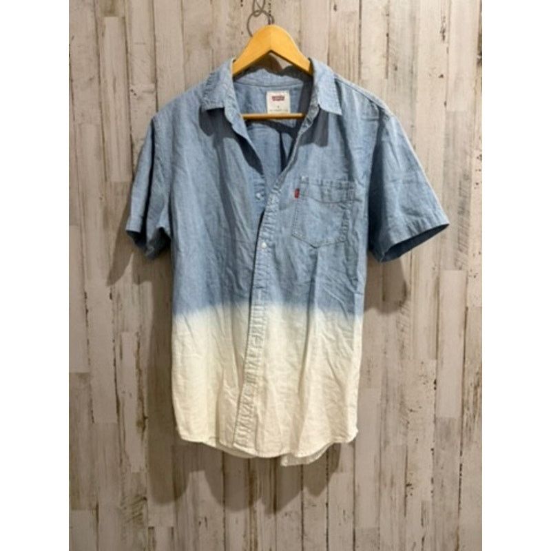 Levi's Levi's Men's Medium Blue Ombre Short Sleeve Button-Up Shirt Size US M / EU 48-50 / 2 - 2 Thumbnail