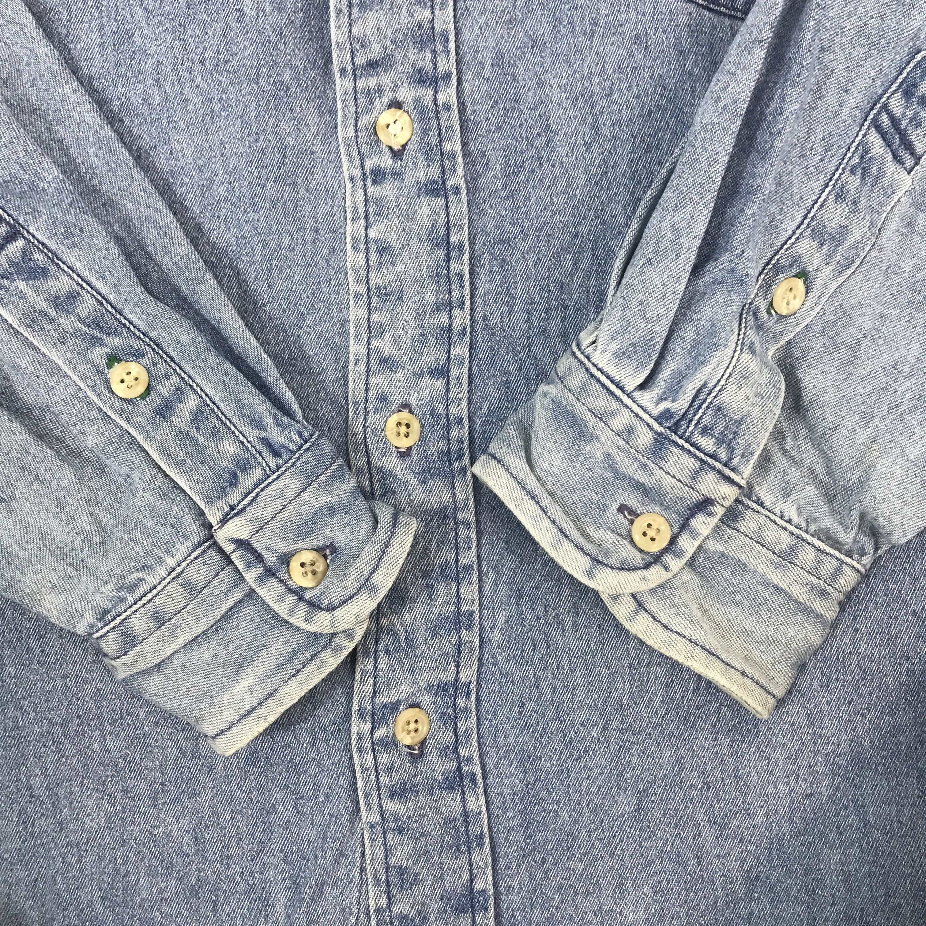 Tommy Hilfiger Vintage Tommy Hilfiger denim button up shirt K44B58 Size US L / EU 52-54 / 3 - 7 Thumbnail