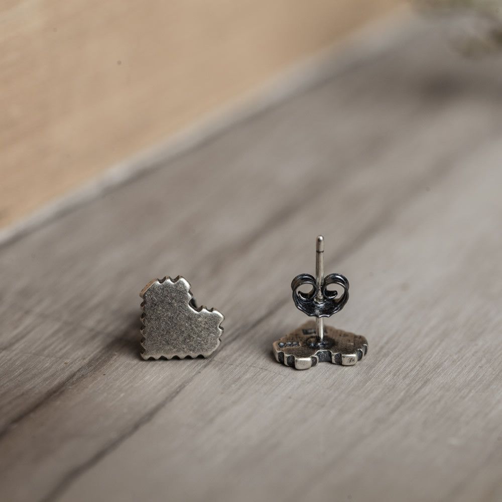 Jewelry Hearts Future Earrings One Pairs Chrome Jewelry Size ONE SIZE - 2 Thumbnail