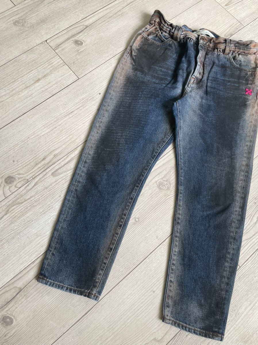 Off-White Off-White Oil-washed denim pants Size US 34 / EU 50 - 2 Thumbnail