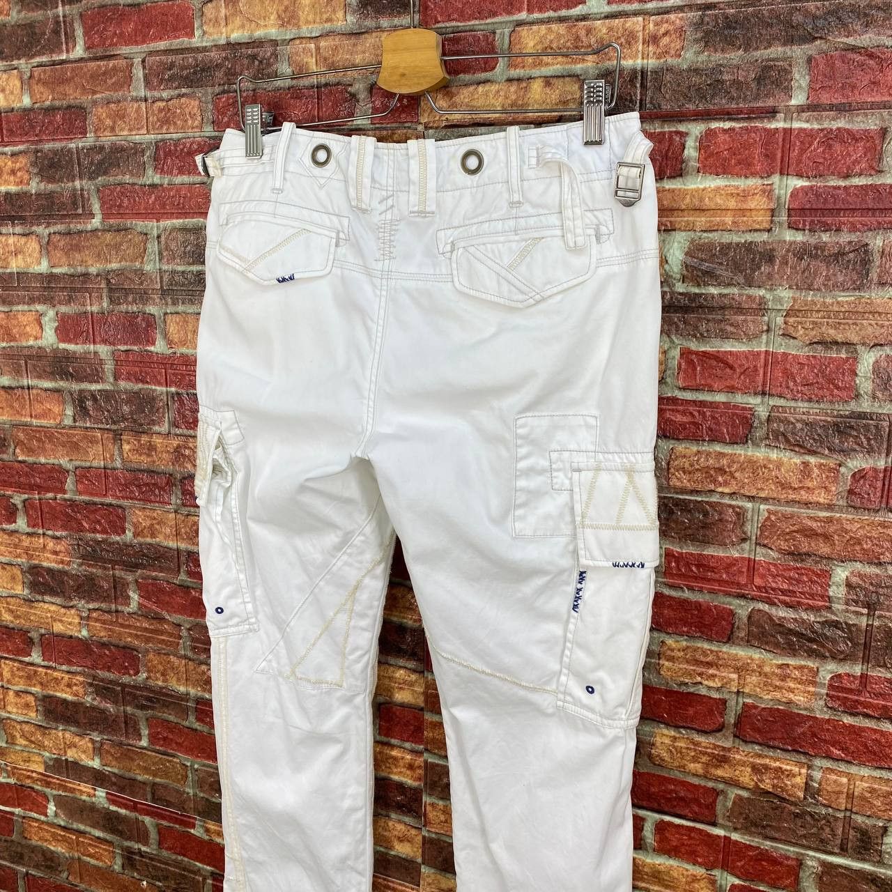 Polo Ralph Lauren Polo Ralph Lauren Off-White Utility Technical Cargo Pants Size US 30 / EU 46 - 7 Thumbnail