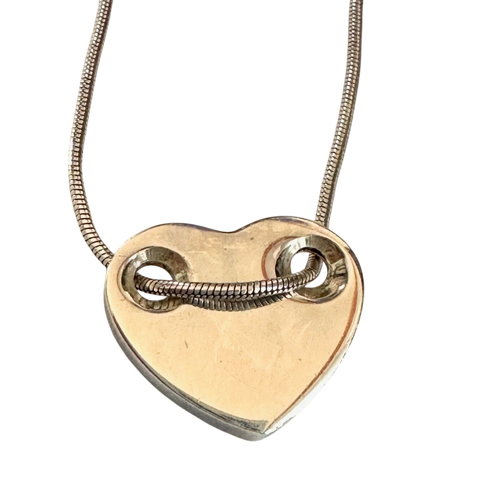 Tiffany & Co. Tiffany and Co Threaded Heart Necklace Size ONE SIZE - 2 Thumbnail