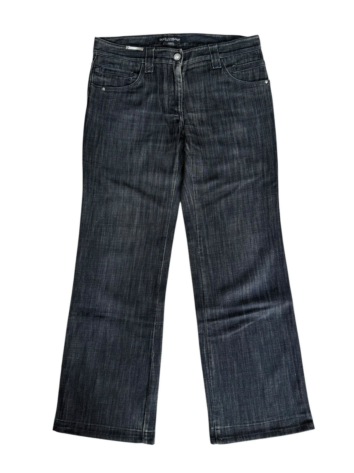 Dolce & Gabbana Dolce & Gabbana Flared Nice Design Denim Jeans Size US 30 / EU 46 - 1 Thumbnail