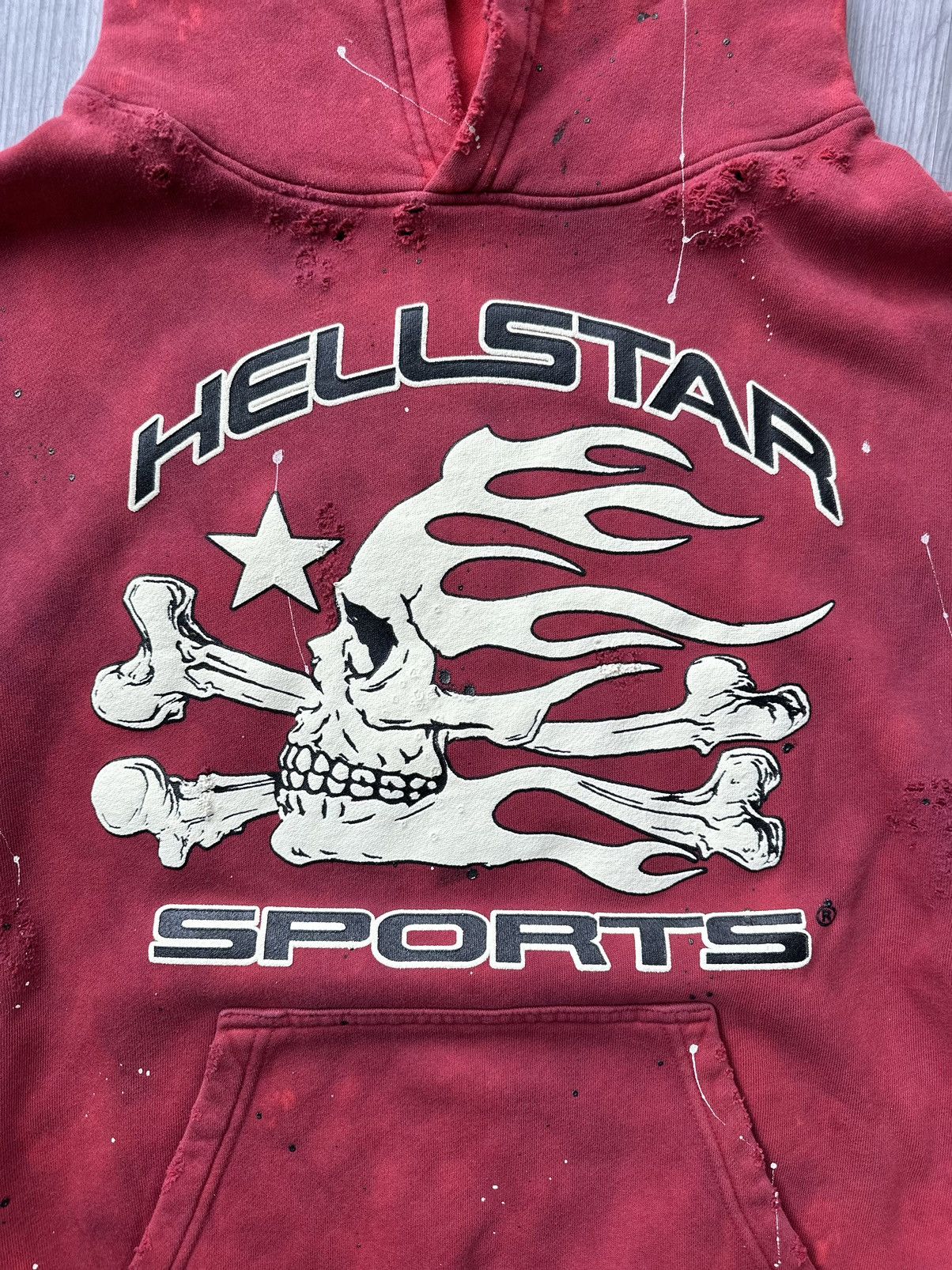 HELLSTAR Hellstar Sports Tie-Dye Skull Hoodie | Grailed