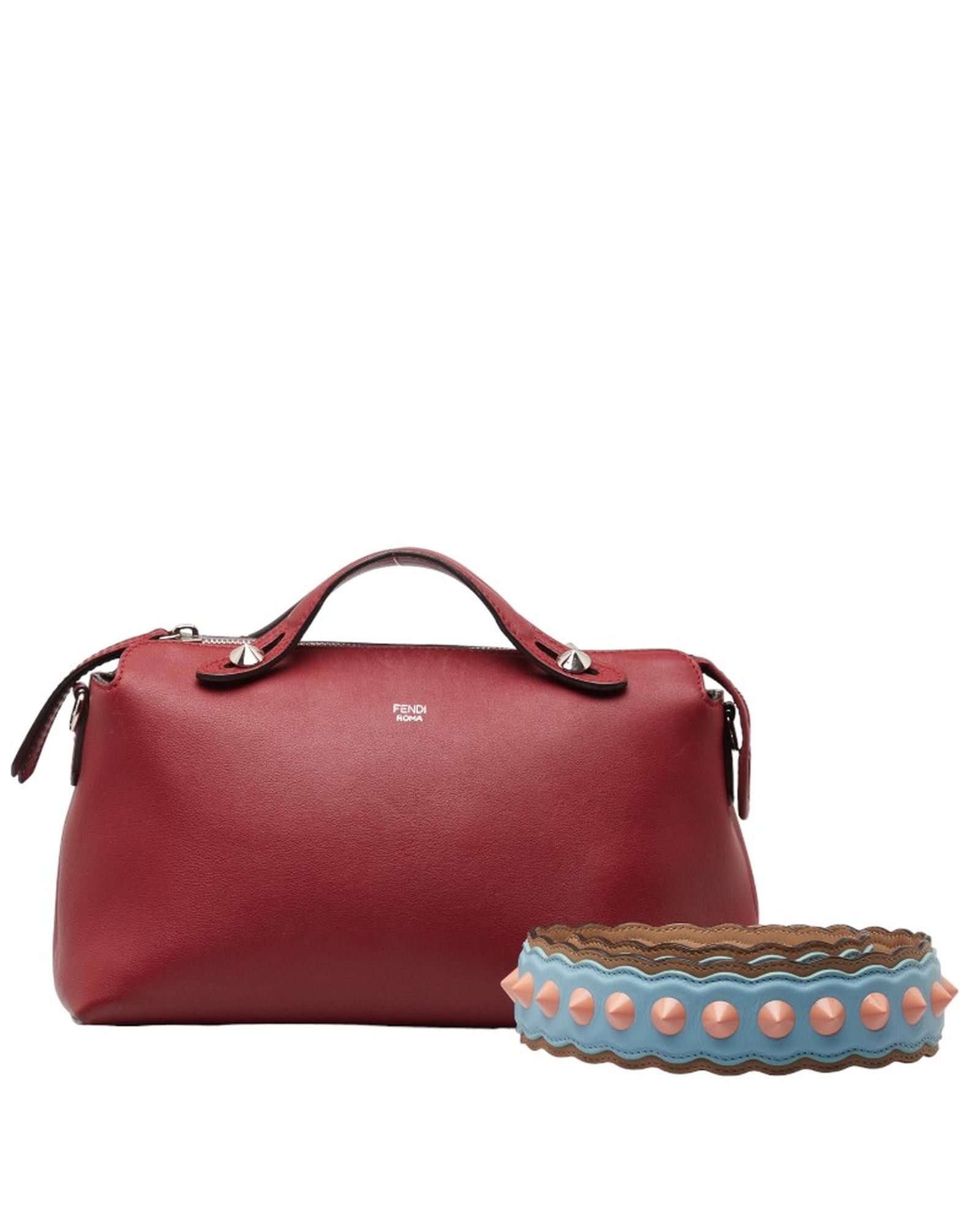 image of Fendi Red Leather Designer Handbag Excellent Condition, Women's