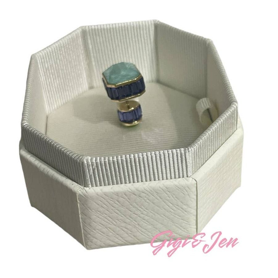 Swarovski Swarovski Orbita Stud Earring, Single, Octagon Cut Crystal Size ONE SIZE - 7 Thumbnail