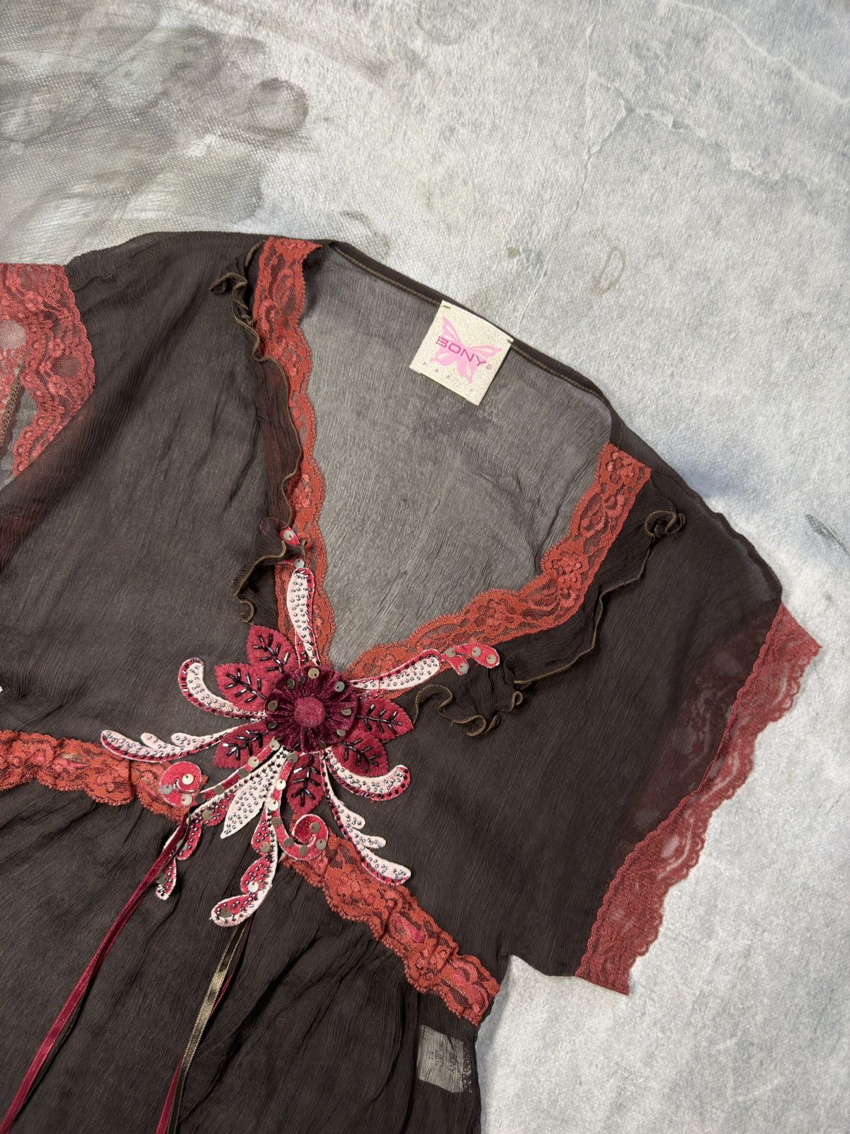 Other Bony paris silk shirt 100% silk fairy core Size L / US 10 / IT 46 - 3 Thumbnail
