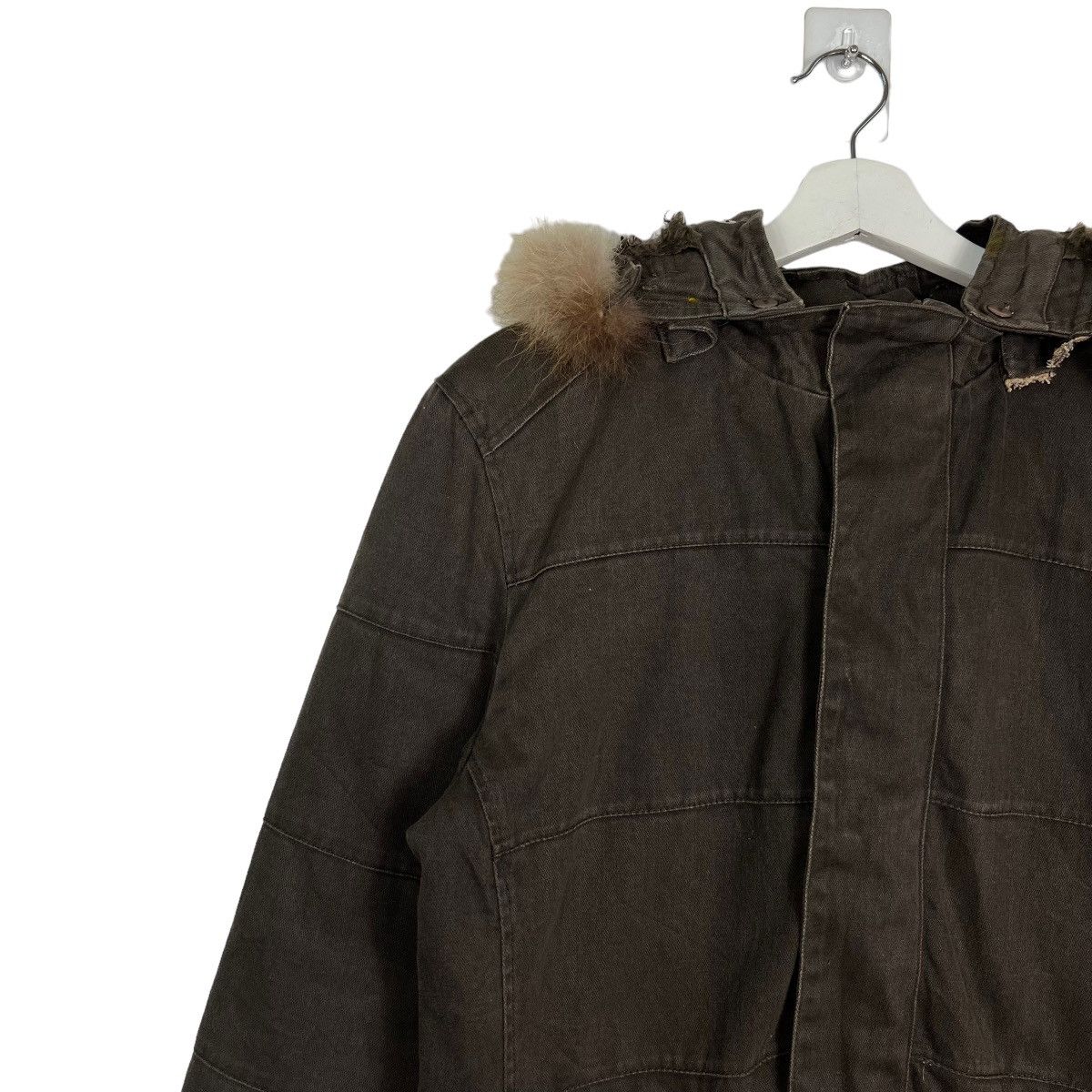 Hysteric Glamour 🔥 IN THE ATTIC FAUX FUR HOODIES UTILITY CARGO JACKET Size US M / EU 48-50 / 2 - 7 Thumbnail