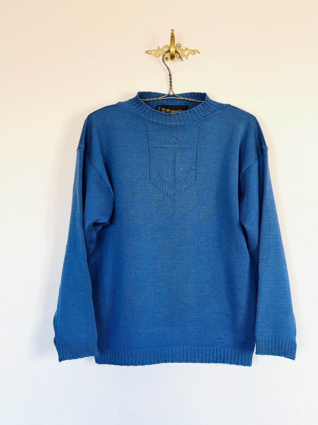 Other UK × Vintage VTG Sumerland British fine jersey knit fisherman's sweater M Size US M / EU 48-50 / 2 - 1 Thumbnail