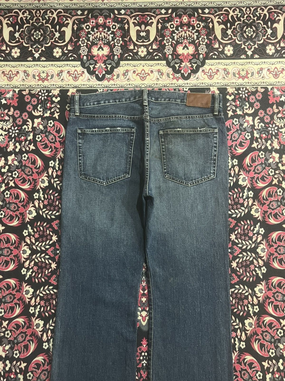 Undercover × Uniqlo Vintage Uniqlo B002 Dark Blue Ripped Hem Flare Jeans Size US 36 / EU 52 - 6 Thumbnail