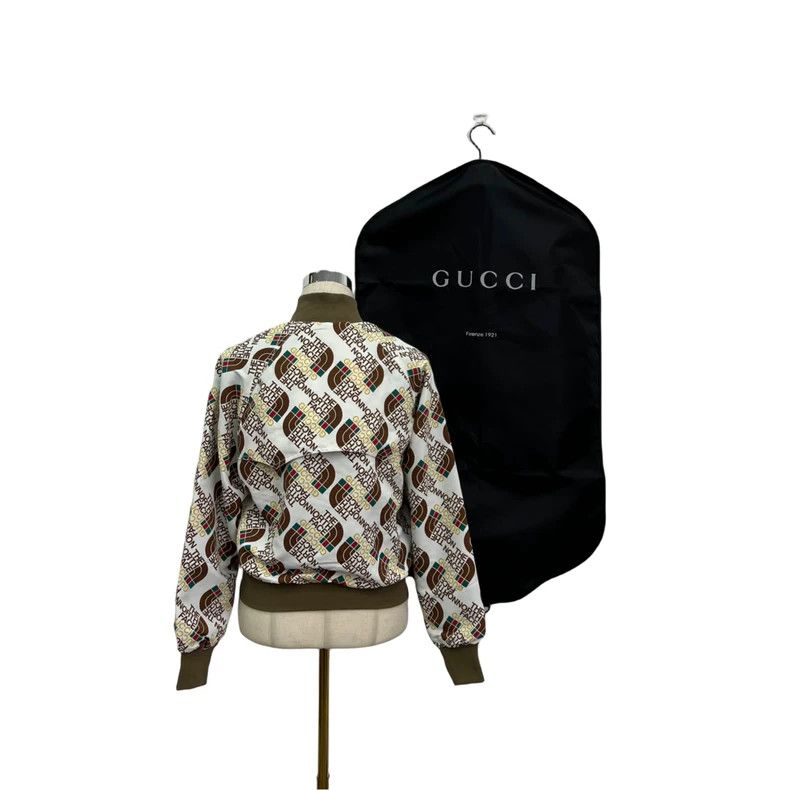 Gucci Gucci TFN North Co-branded Full Print Logo Zipper Jacket 25 Size US S / EU 44-46 / 1 - 2 Thumbnail