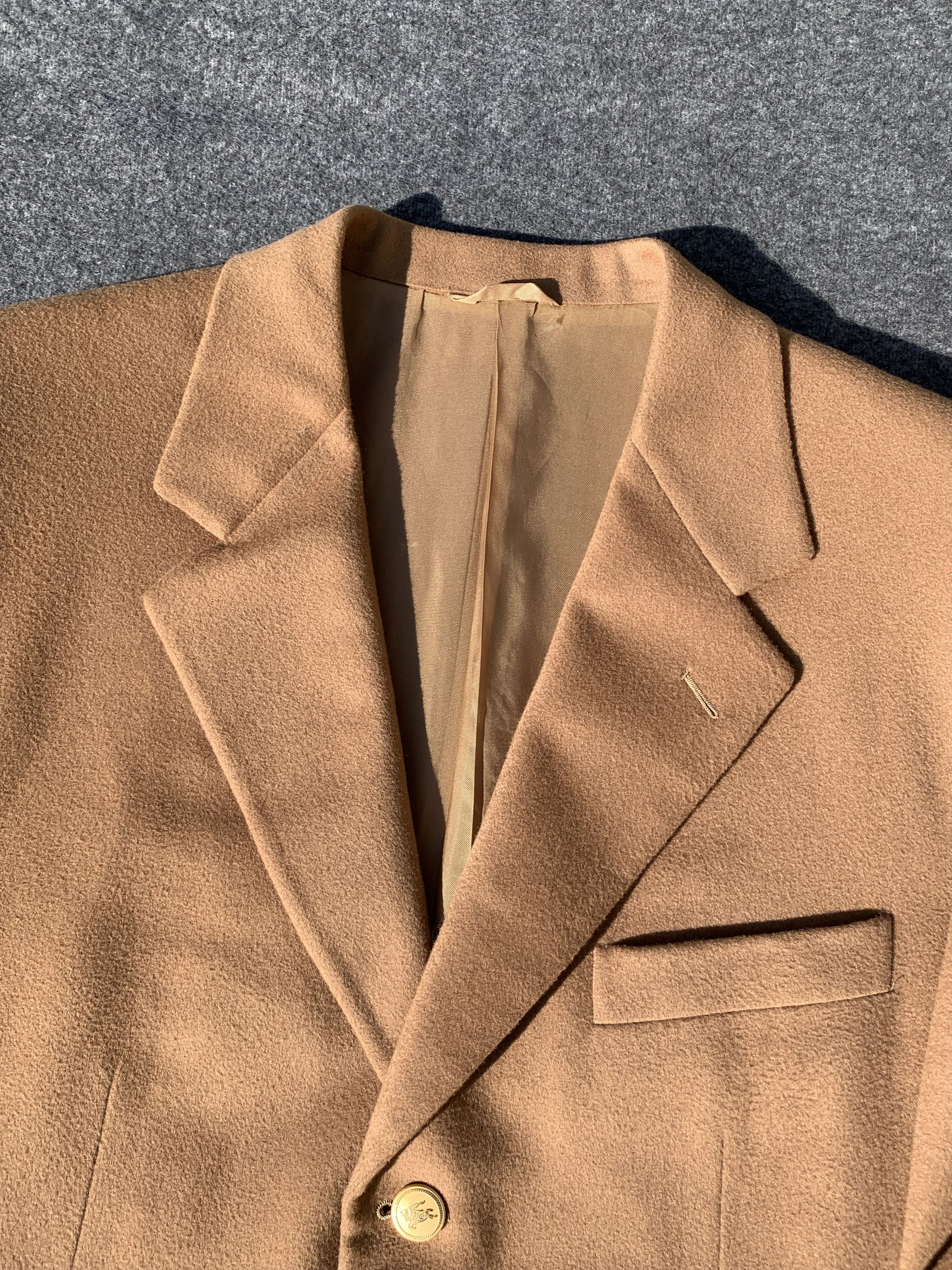 Burberry Vintage Burberry Blazer – 100% Virgin Wool – Camel – IT52 Size 52R - 11 Thumbnail