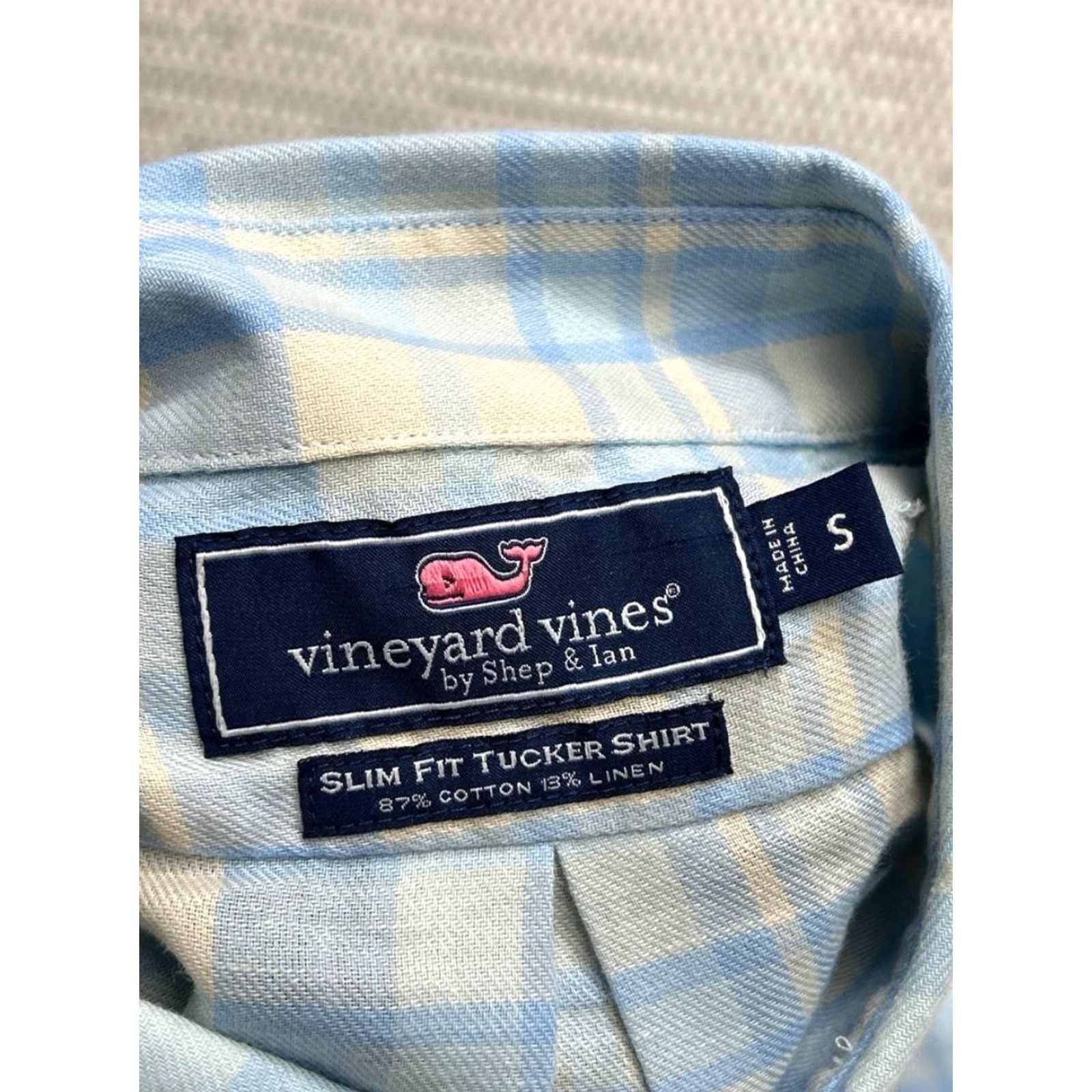 Vineyard Vines Vineyard Vines Tucker Shirt Mens Small Blue Plaid Slim Fit Cotton Button Down Size US S / EU 44-46 / 1 - 4 Thumbnail