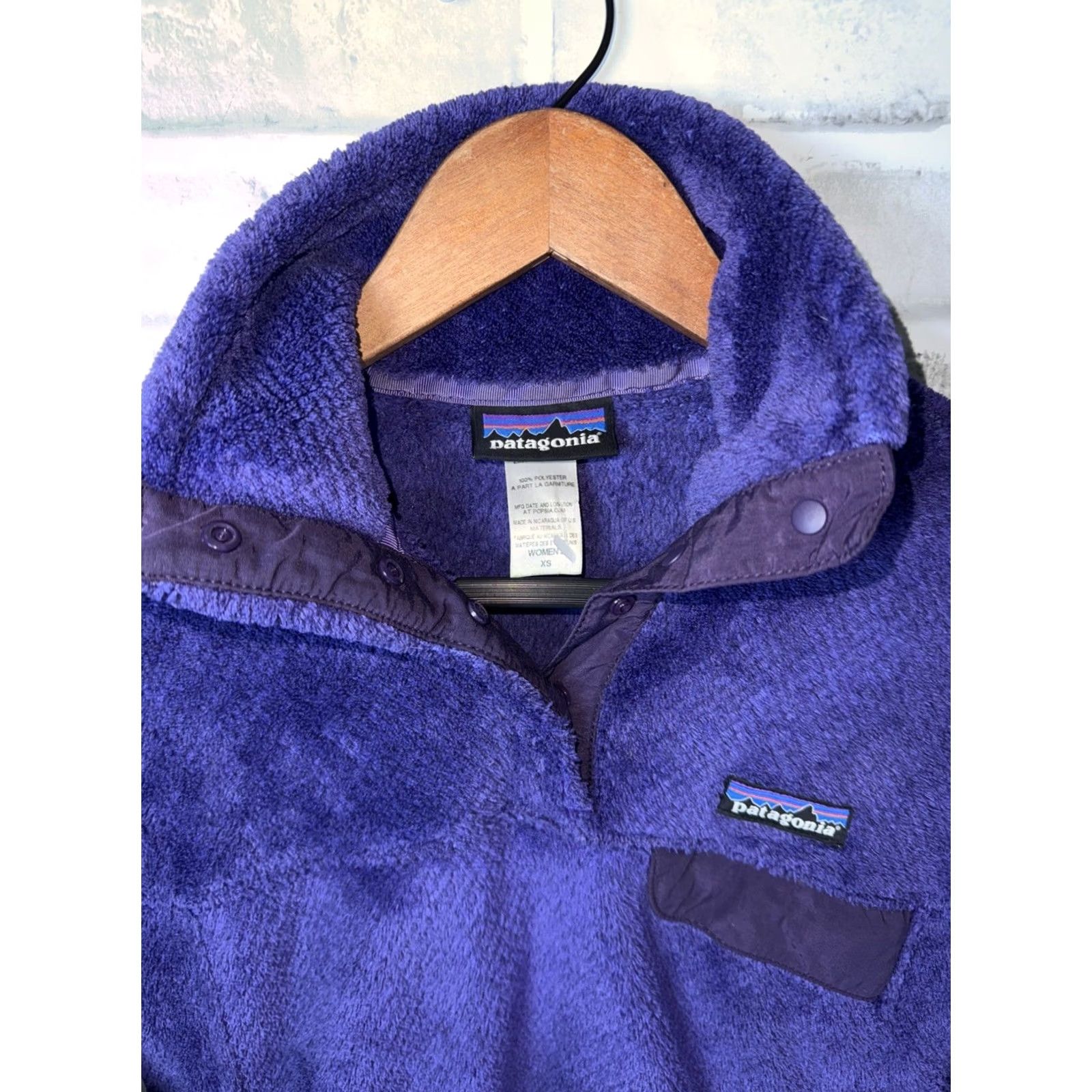 Patagonia VTG Patagonia Fleece Pullover Sweatshirt Sweater Purple XS Women’s T-Snap Size XS / US 0-2 / IT 36-38 - 2 Thumbnail