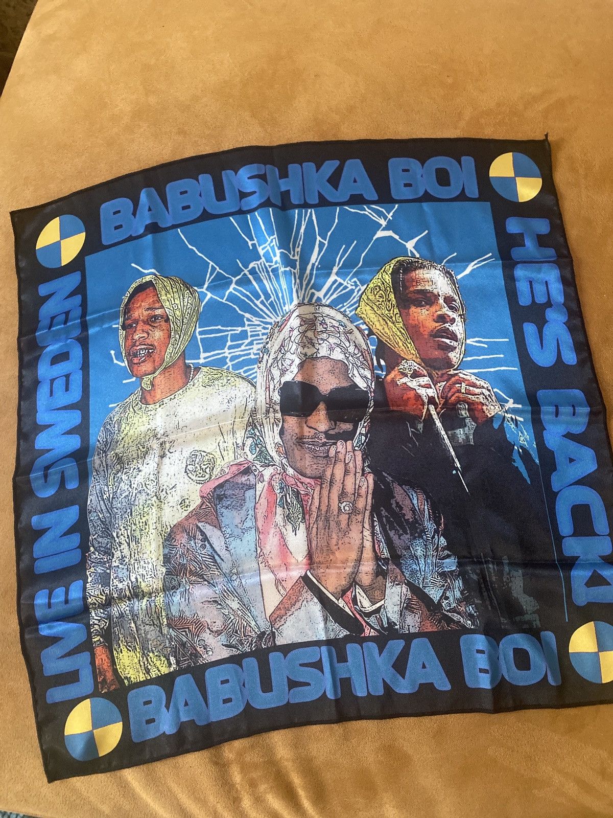 A$AP Rocky × AWGE × Vlone Asap Rocky Babushka Boi vlone scarf