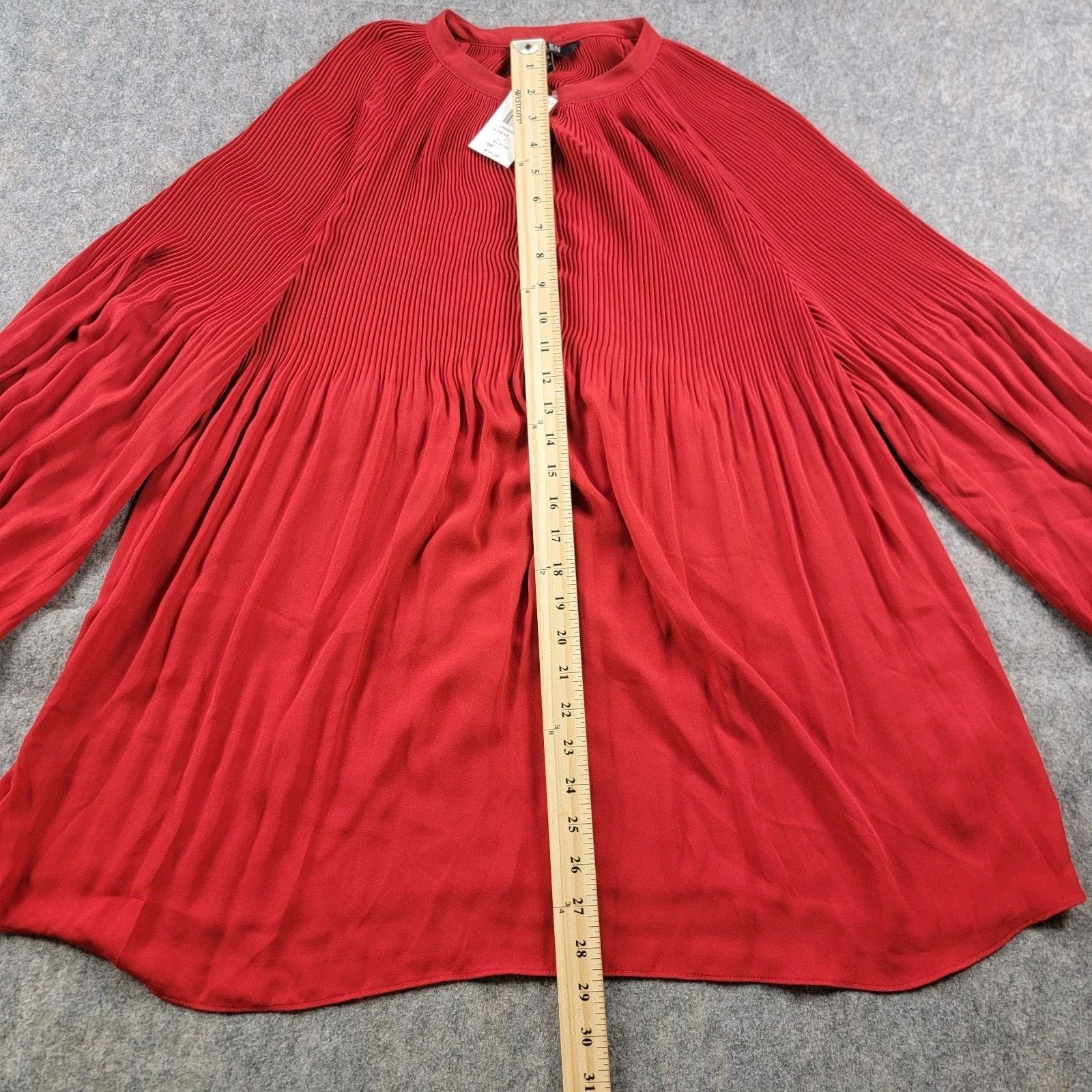 Lauren Ralph Lauren Lauren Ralph Lauren Pleated Georgette Blouson Sleeve Blouse Size XL / US 12-14 / IT 48-50 - 5 Thumbnail