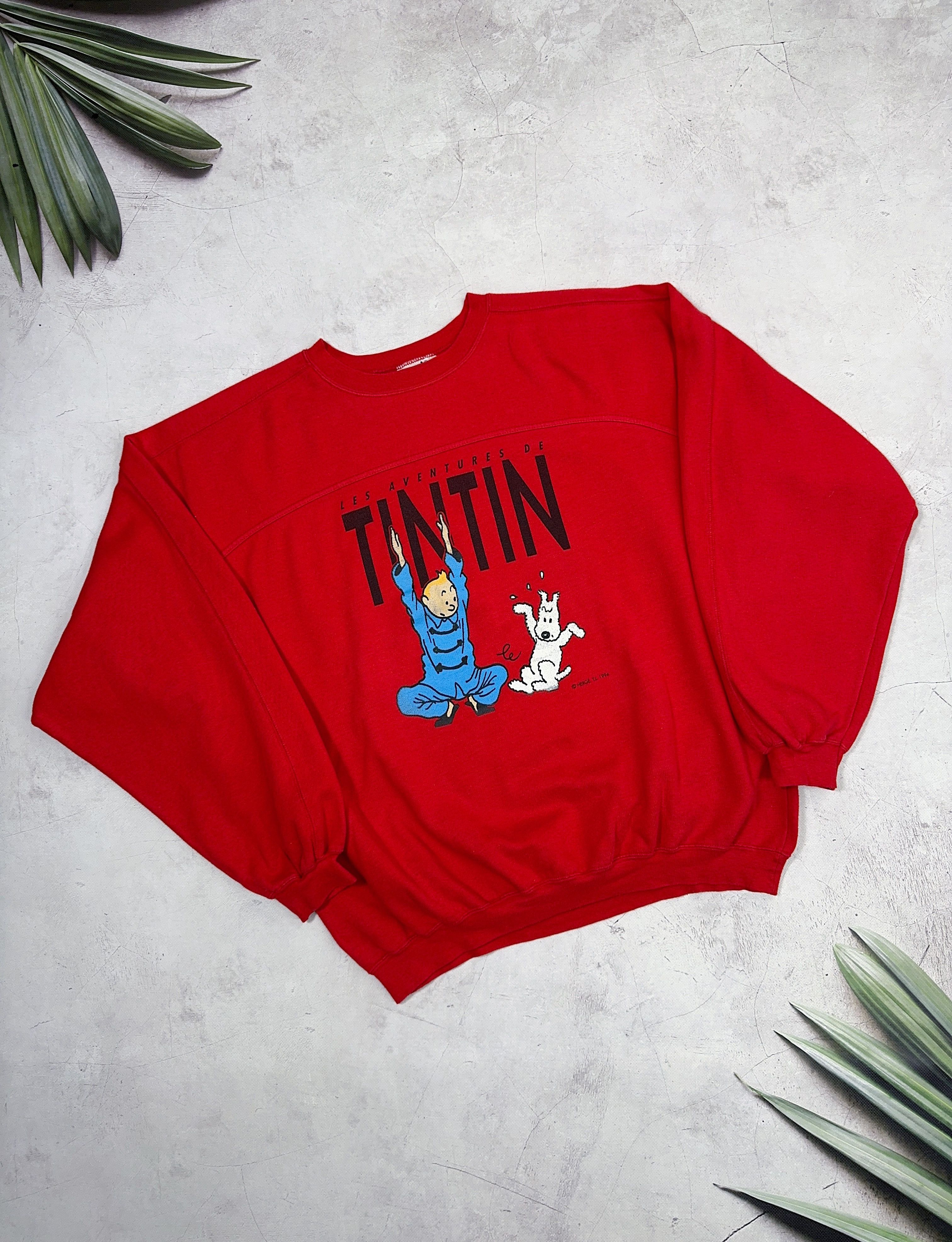 Cartoon Network × Vintage Vintage 1994 Tin Tin Sweatshirt Central Logo Size US XL / EU 56 / 4 - 2 Thumbnail