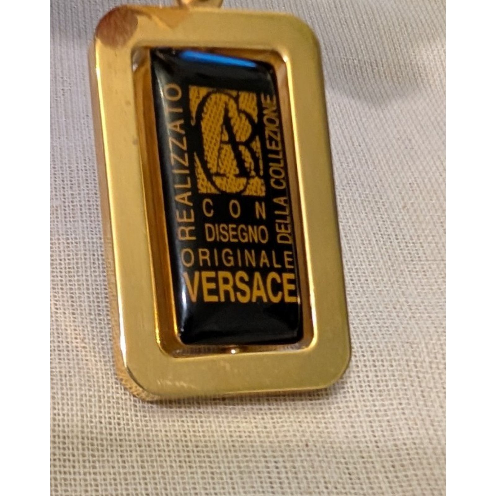 Versace VERSACE Goldtone Key Chain Della Collezione Key Ring EUC Size ONE SIZE - 3 Thumbnail