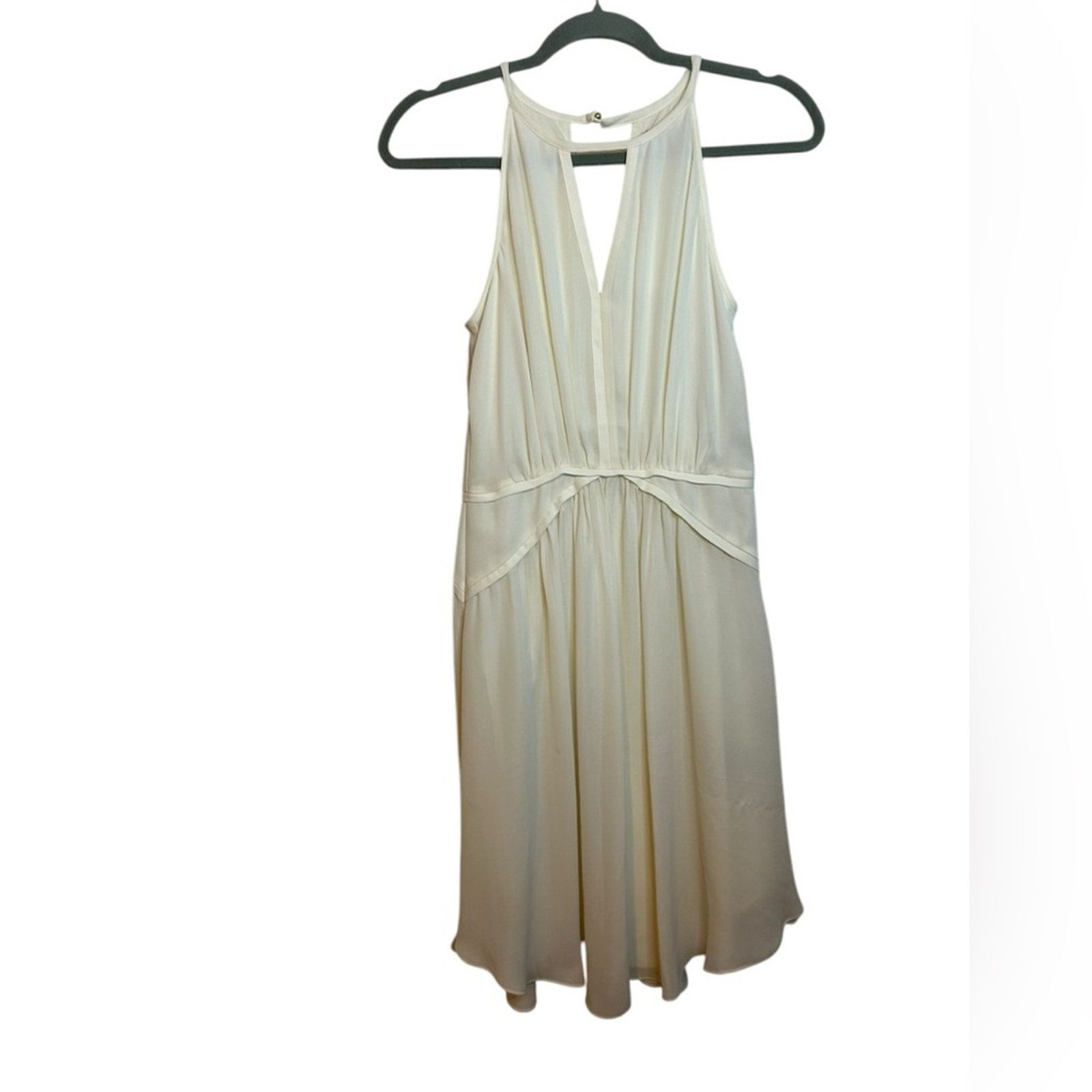 Banana Republic Nwt Banana Republic Off White Halter Retro A-Line Dress Size S / US 4 / IT 40 - 1 Thumbnail