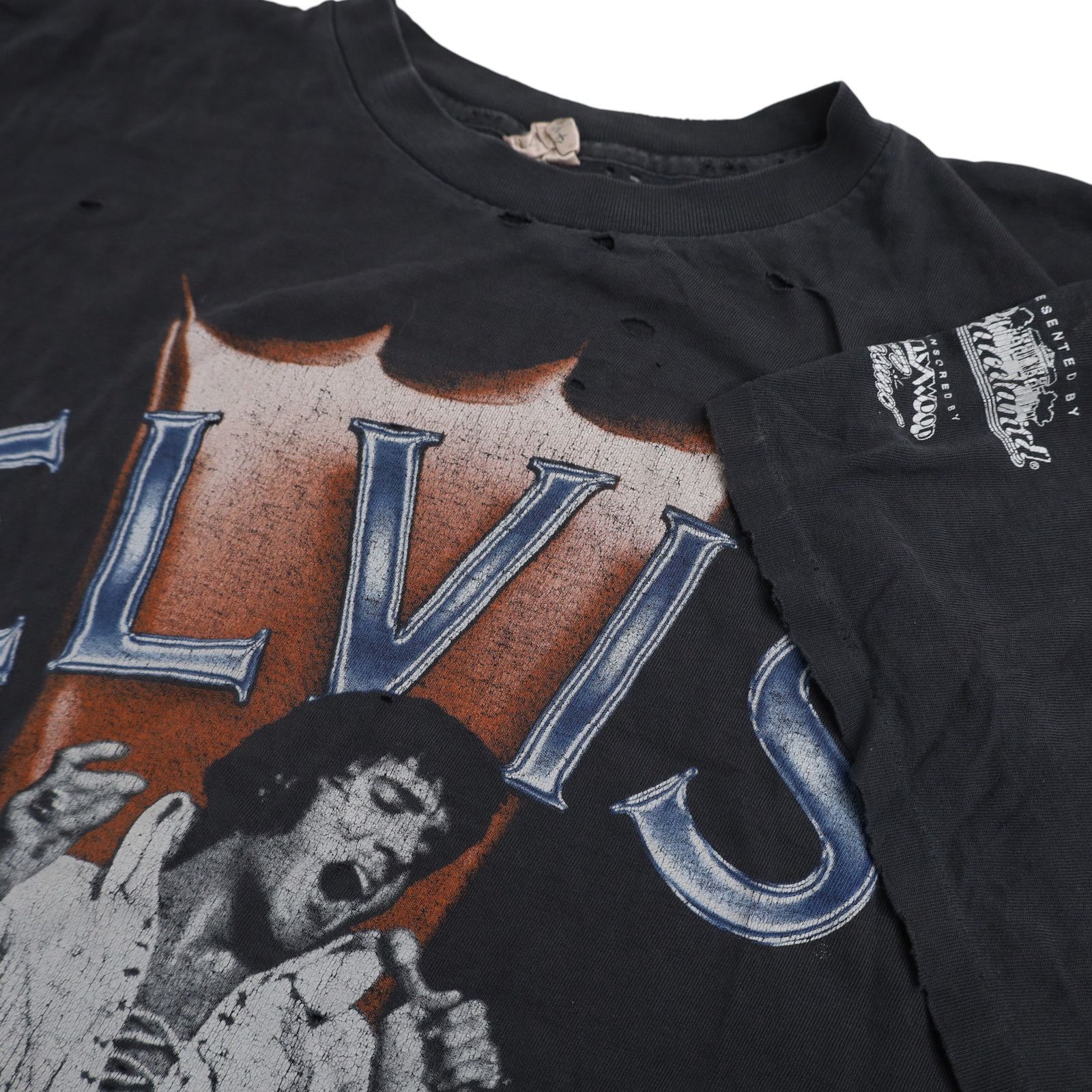 Band Tees × Vintage Distressed Vintage 1997 Elvis in Concert Band Tee Size US L / EU 52-54 / 3 - 7 Thumbnail