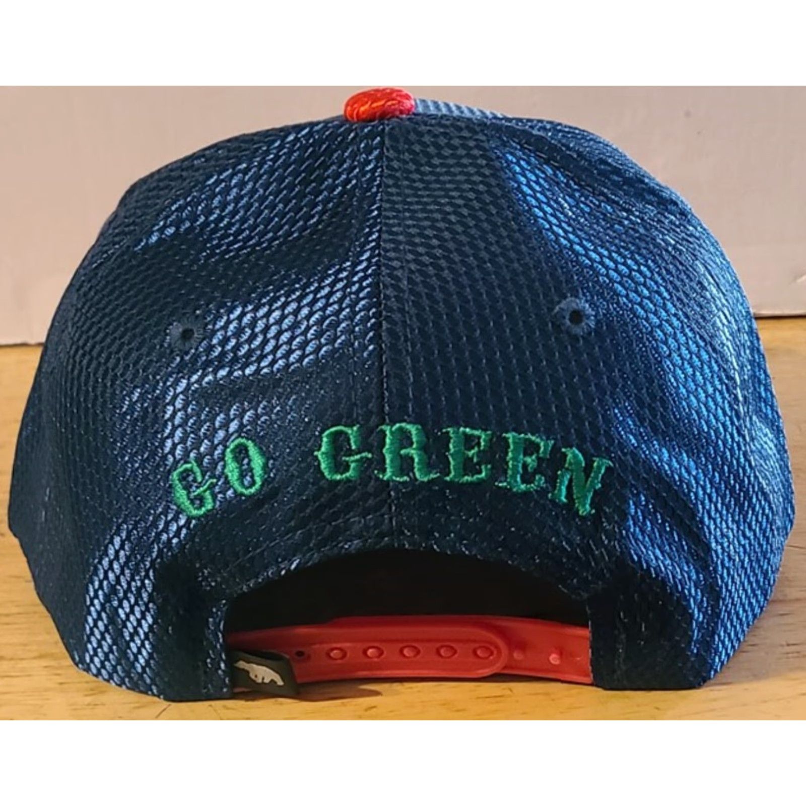 Vintage Vintage Marijuana Leaf American Flag USA Snapback Baseball Cap Mens Adjustable Dark Blue Red Size ONE SIZE - 2 Thumbnail
