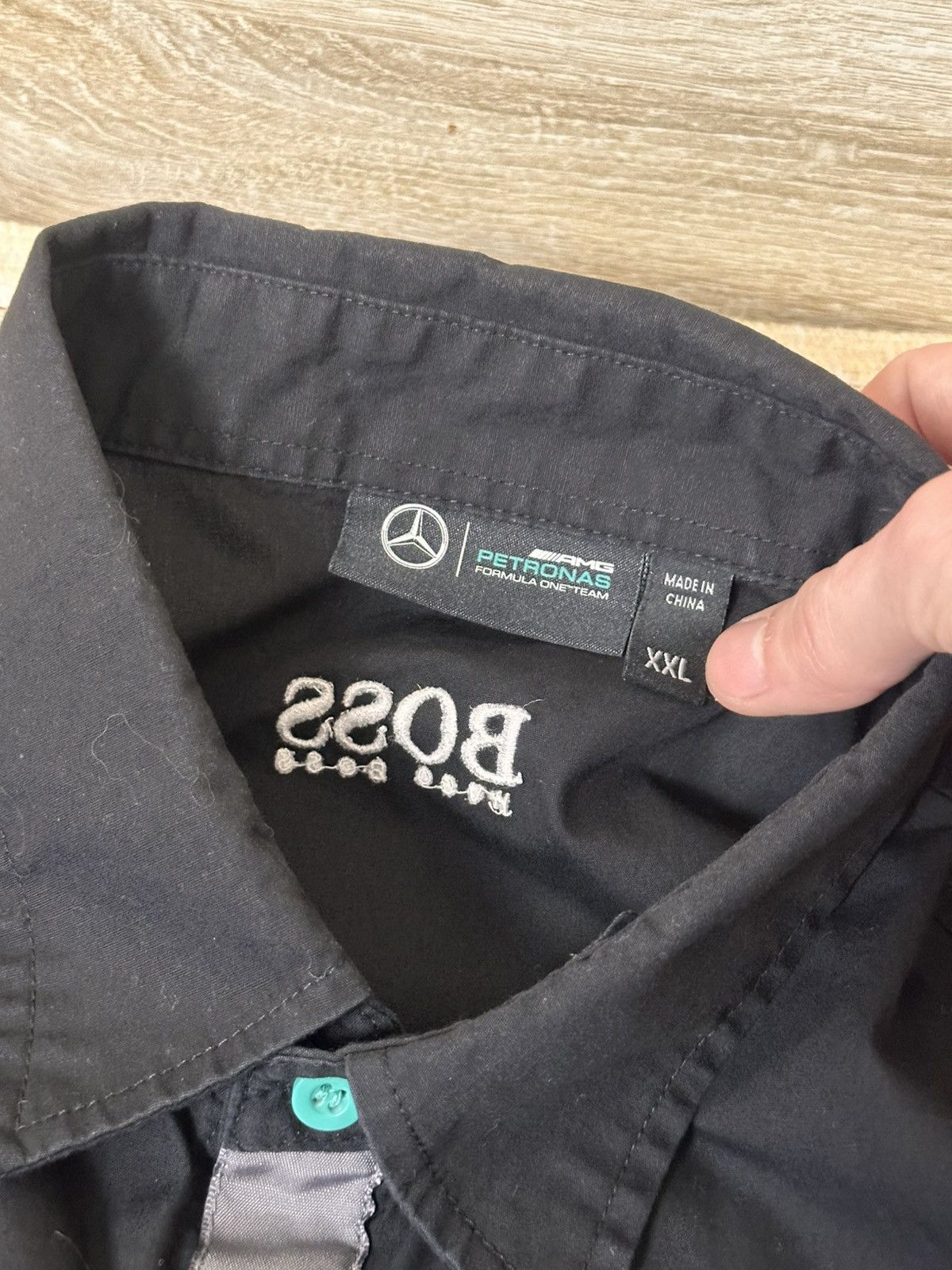 Hugo Boss 🔥 Hugo Boss Mercedes AMG Petronas Vintage Shirt BMW Honda Size US XXL / EU 58 / 5 - 4 Thumbnail