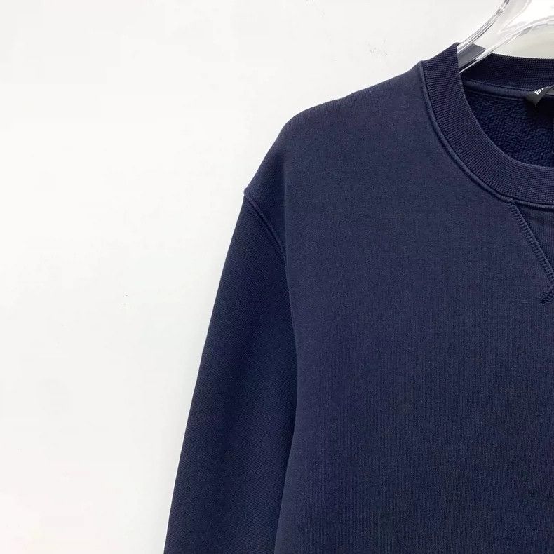 Balenciaga Balenciaga Navy monogrammed cotton crewneck long-sleeve sw Size US XS / EU 42 / 0 - 3 Thumbnail