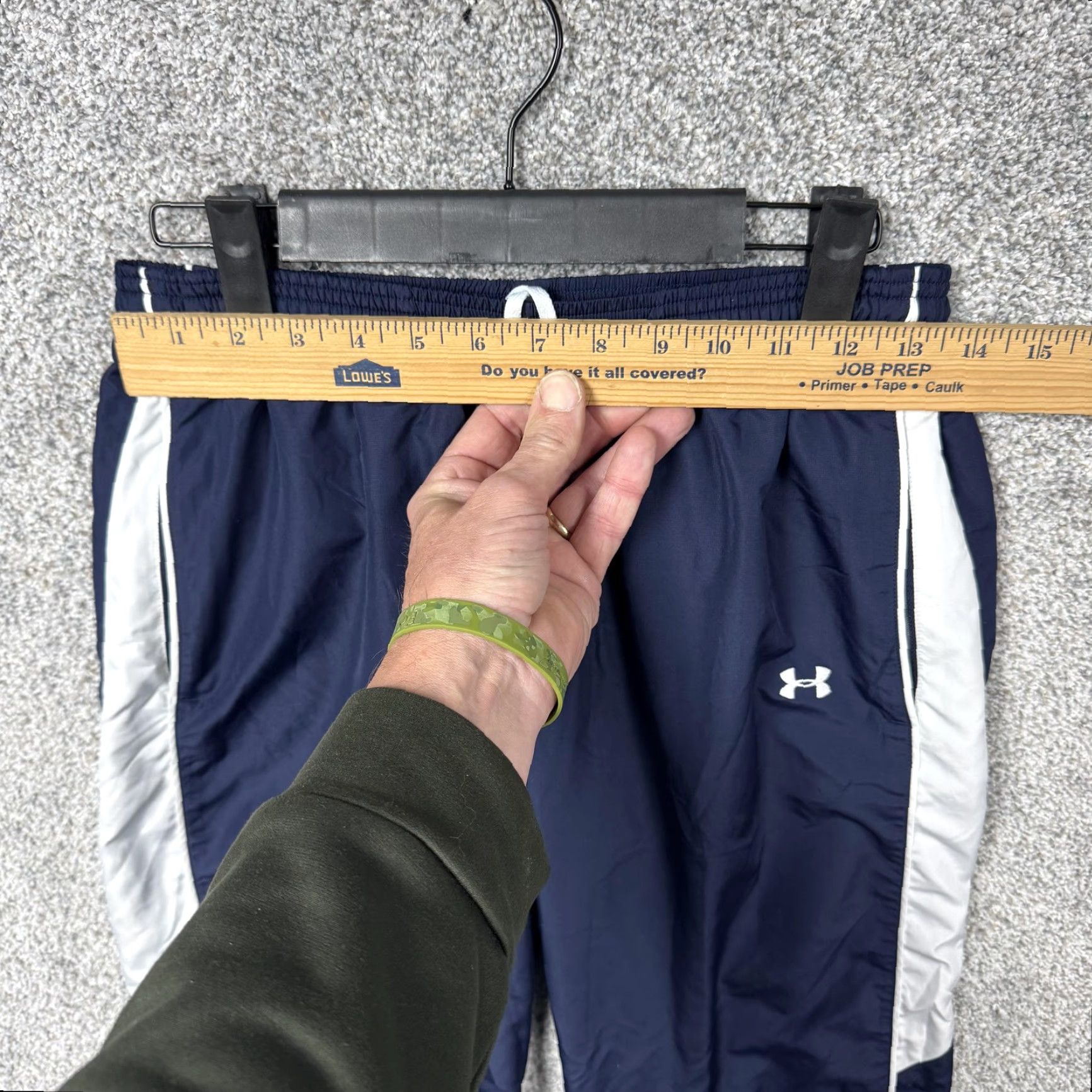 Under Armour Under Armour Pants Mens Small Blue Track & Field Athletic Colorblock Zip Ankle Pockets Size US 29 - 2 Thumbnail