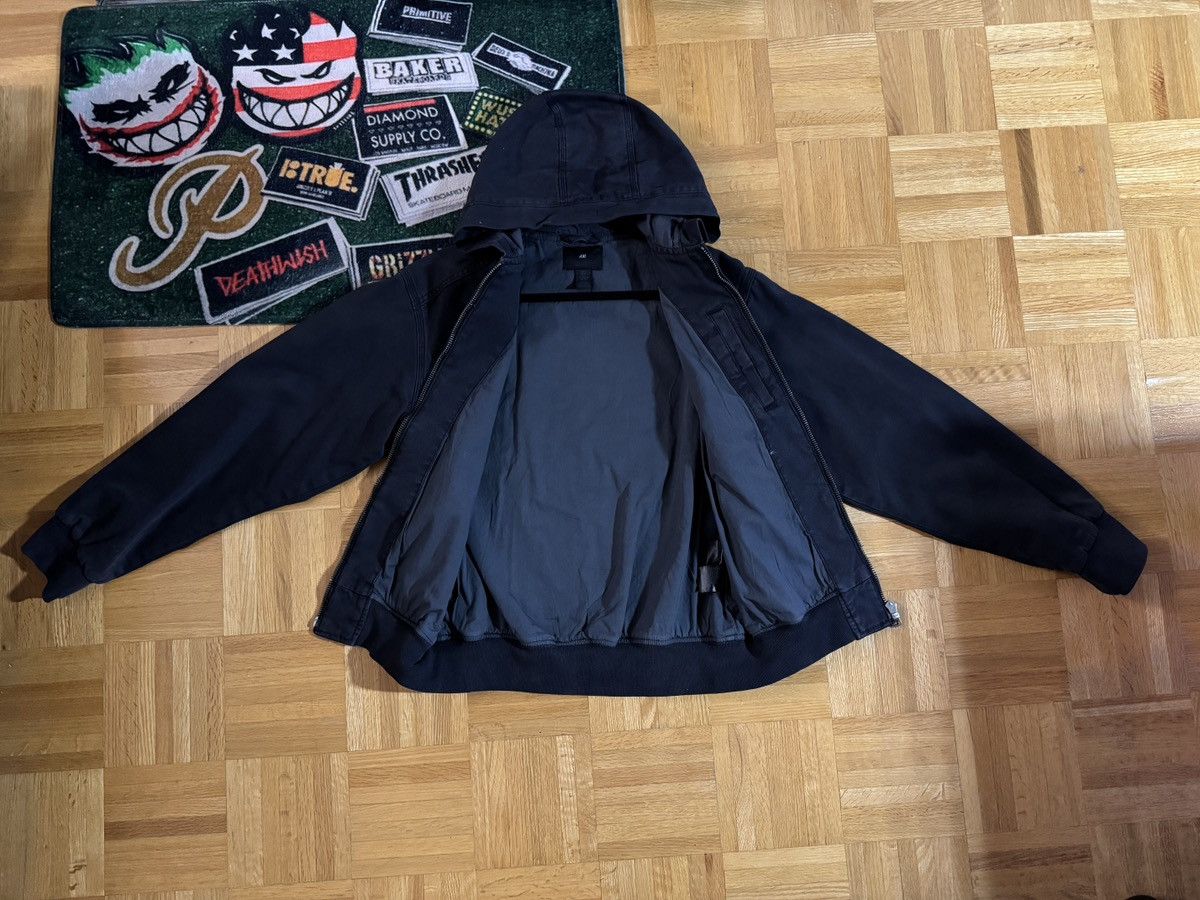H&M Dark Denim Jacket with Hood Size US S / EU 44-46 / 1 - 1 Thumbnail