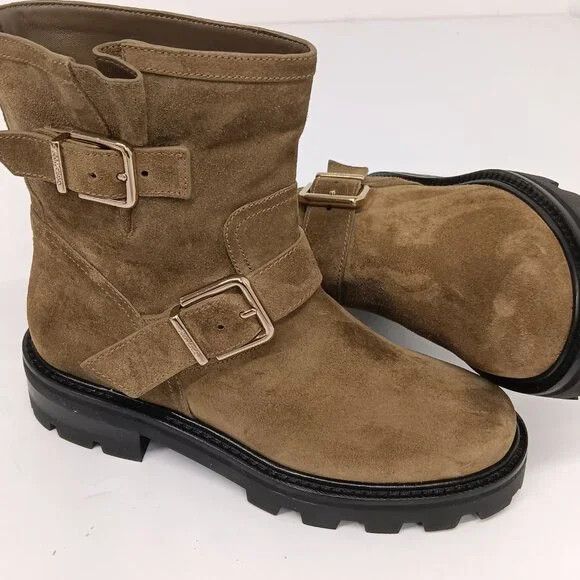Jimmy Choo Jimmy Choo Youth II Caper Green Suede Ankle Boots - EU36/US6 Size US 6 / IT 36 - 7 Thumbnail