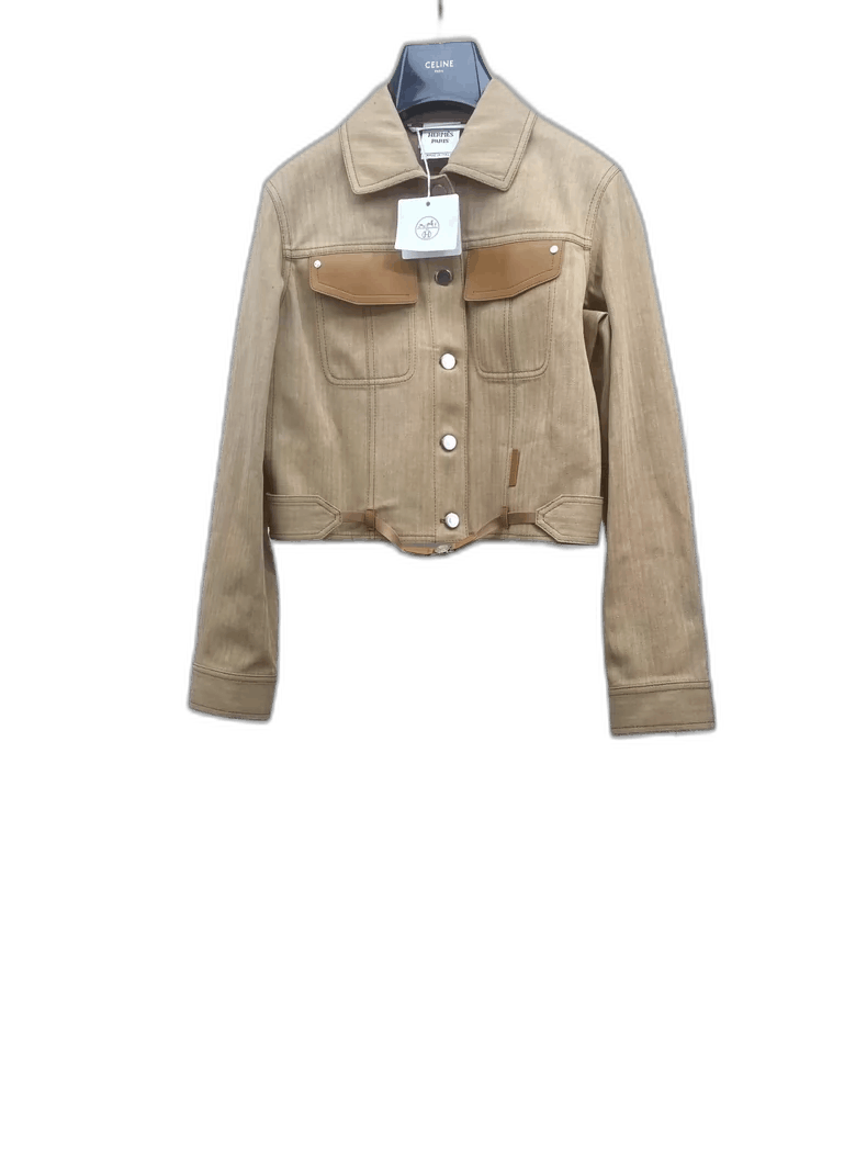 Hermes Hermes Backless Denim Jacket-2506 Size M / US 6-8 / IT 42-44 - 1 Thumbnail