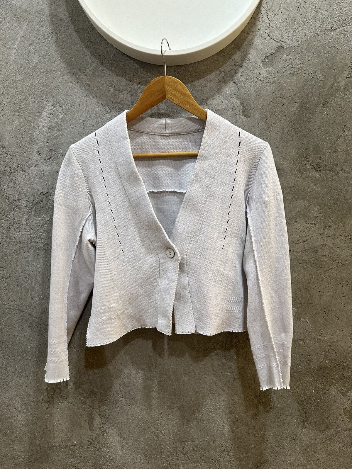 Homme Plisse Issey Miyake Issey Miyake A.poc Inside Single Button Cardigan Size US M / EU 48-50 / 2 - 1 Thumbnail