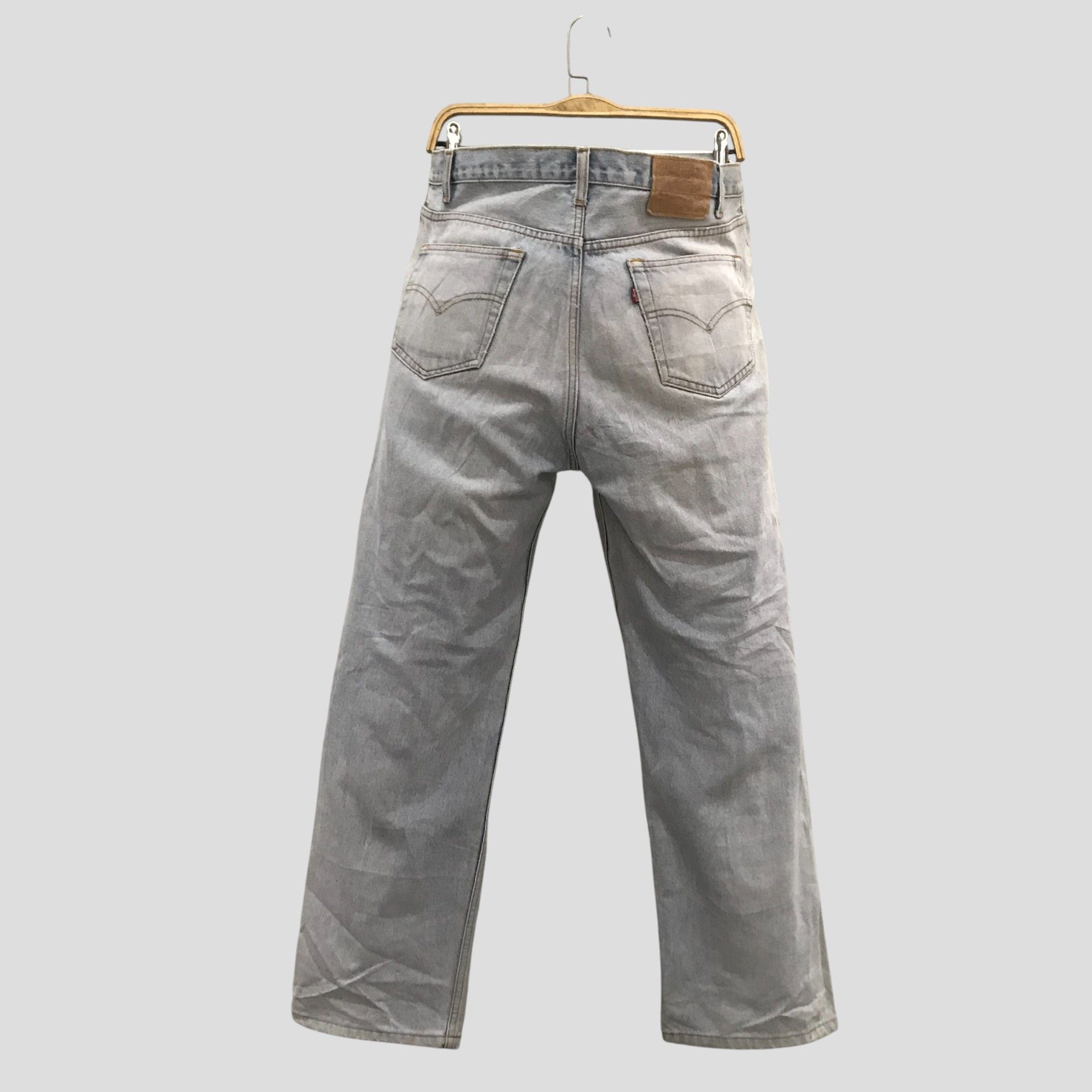 Levi's Vintage 90s Levis 501 Button Fly Stone Washed Ripped Destroy Size US 34 / EU 50 - 2 Thumbnail