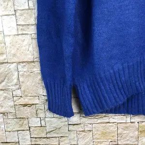 GU × Homespun Knitwear GU Blue plain Knitwear #A655 Size M / US 6-8 / IT 42-44 - 7 Thumbnail