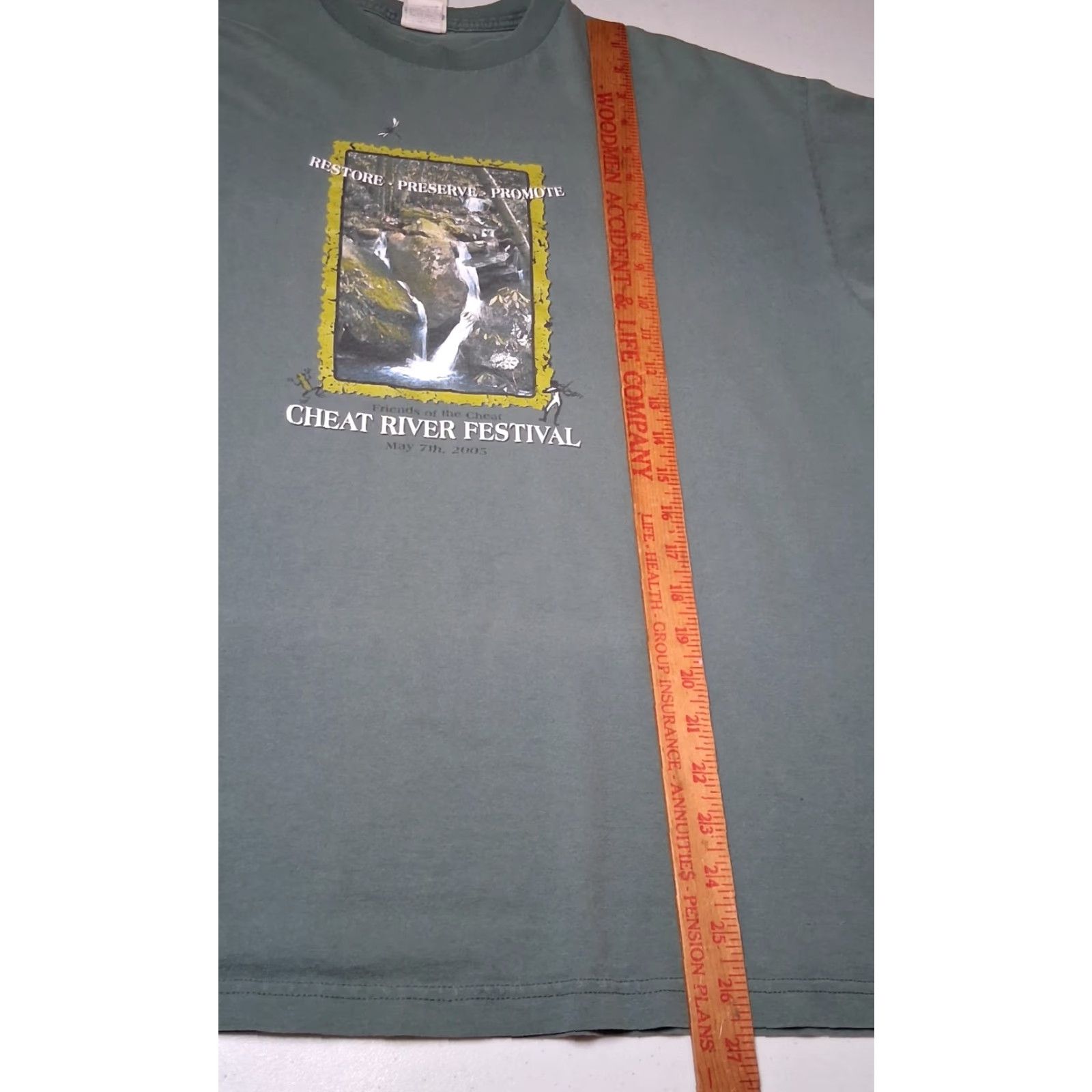 Vintage VINTAGE Cheat River Festival Shirt West Virginia 2005 Organic Conservation Green L Men T-Shirt Georgia? Wait No. Size US L / EU 52-54 / 3 - 5 Thumbnail
