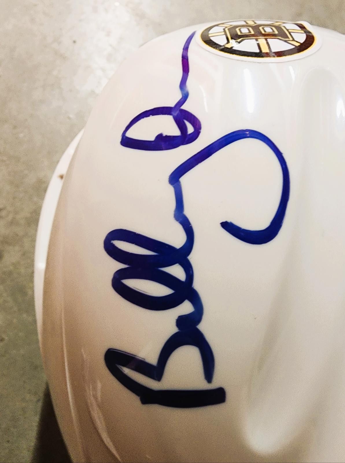 NHL Autographed Bobby Orr Boston Bruins mini Helmet Size ONE SIZE - 2 Thumbnail