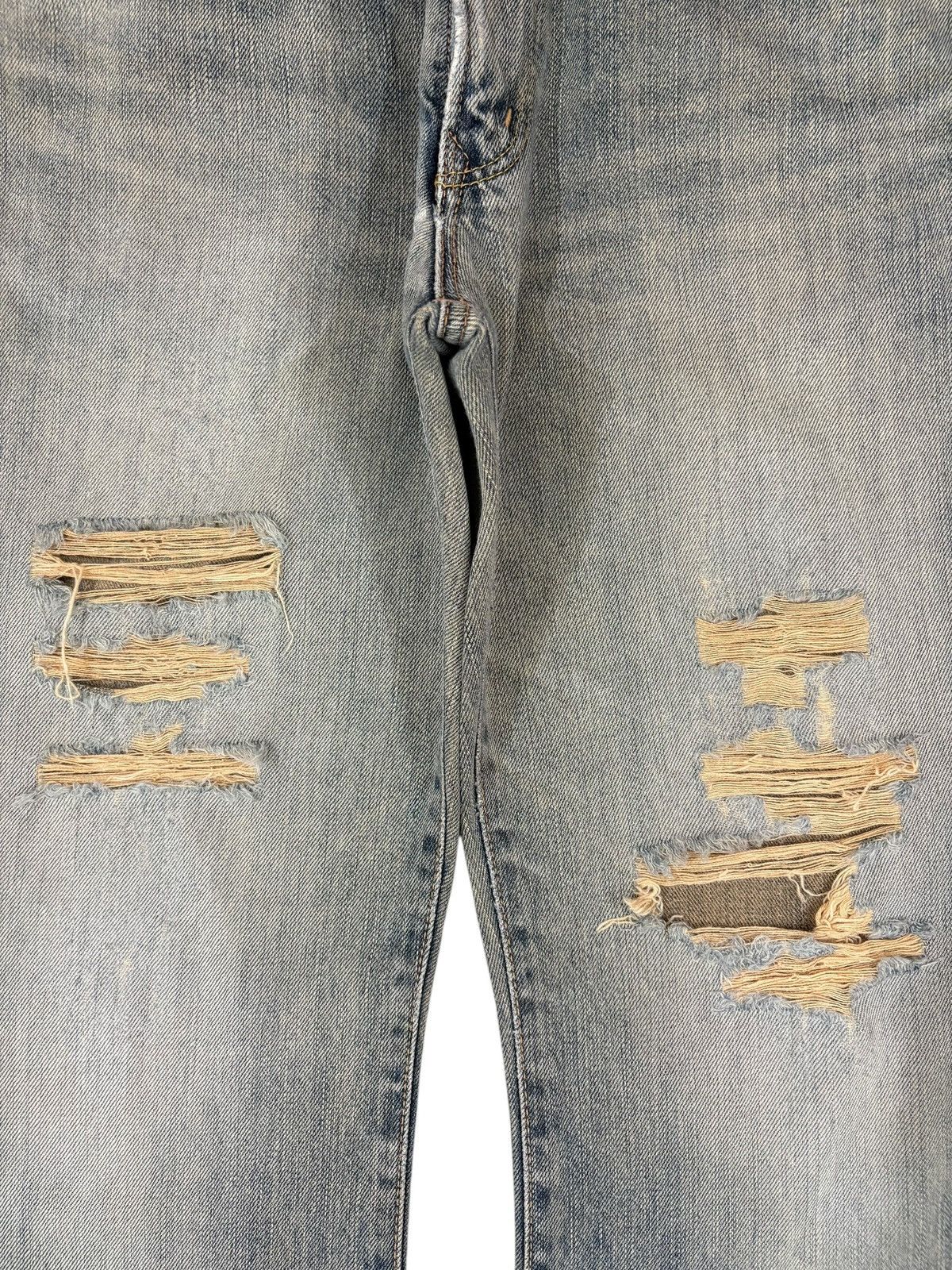 Edwin Exclusive Vintage Edwin Rusty Wash Distressed Flare Jeans Size US 31 - 5 Thumbnail