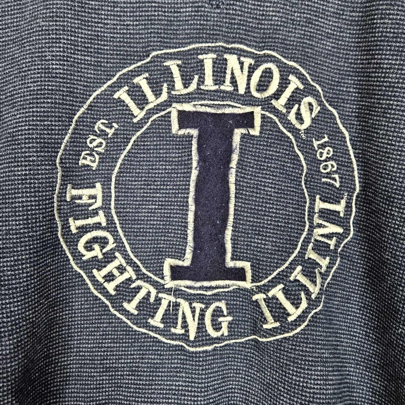 Vintage VINTAGE CARLBE SPORTS University of Illinois Fighting Illini Crewneck Sweatshirt XL BLUE Mens Long Sleeve Jersey Cotton Polyester Size US XL / EU 56 / 4 - 4 Thumbnail