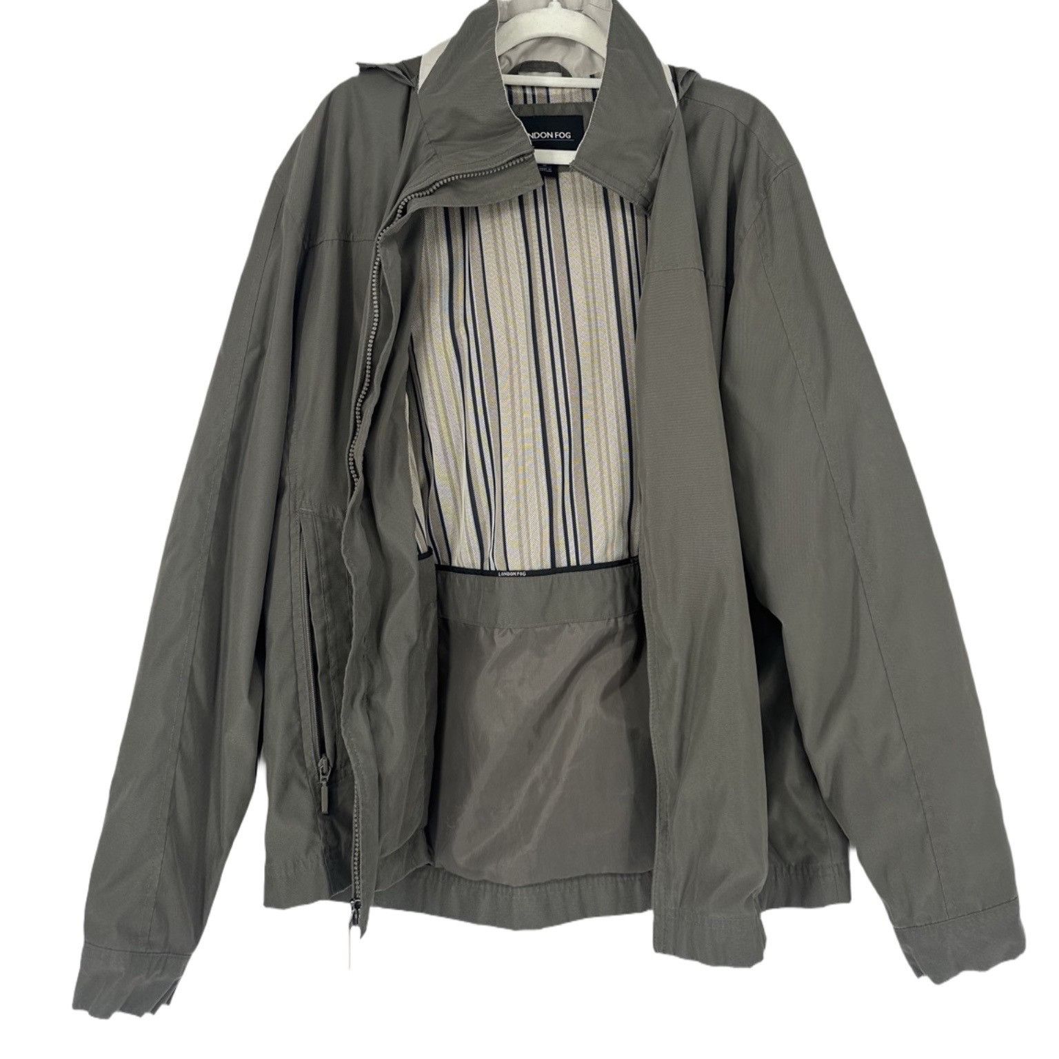 London Fog London Fog Men's Lightweight Rain Jacket Olive Green Size S Size US S / EU 44-46 / 1 - 1 Thumbnail