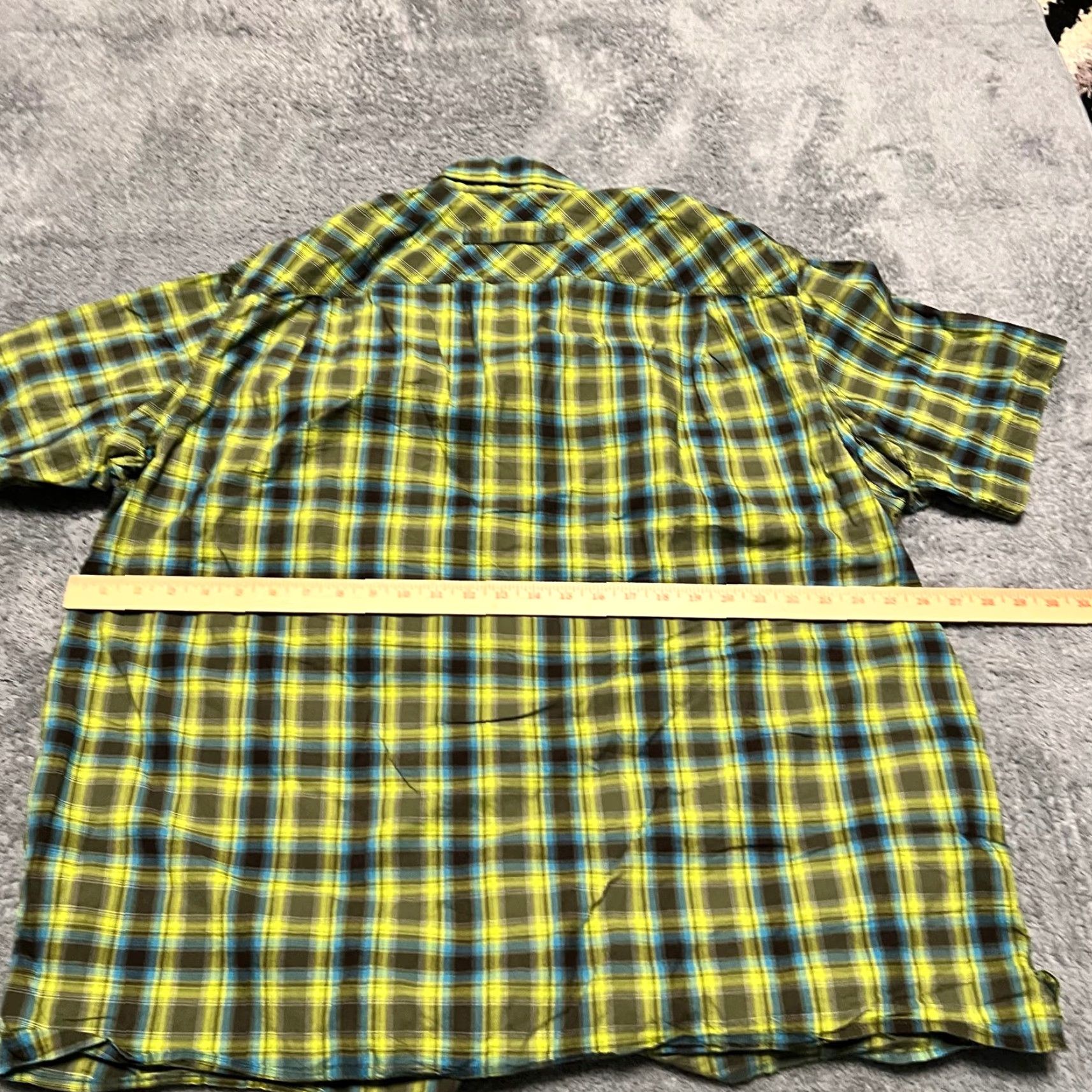Duluth Trading Company Duluth Trading Shirt Mens XL Trail Hiking BBQ Relaxed Fit Untucked Plaid Green Shirt XL Mens Green Size US XL / EU 56 / 4 - 4 Thumbnail