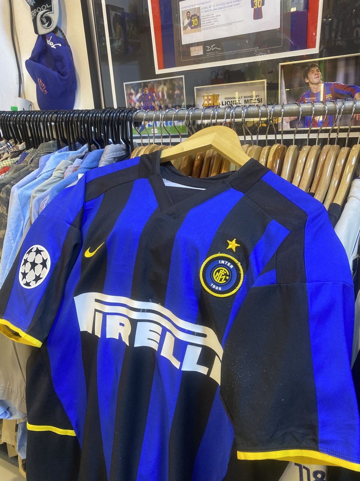 Nike Vintage Y2K Inter Milan Home Kit Size US XL / EU 56 / 4 - 2 Thumbnail